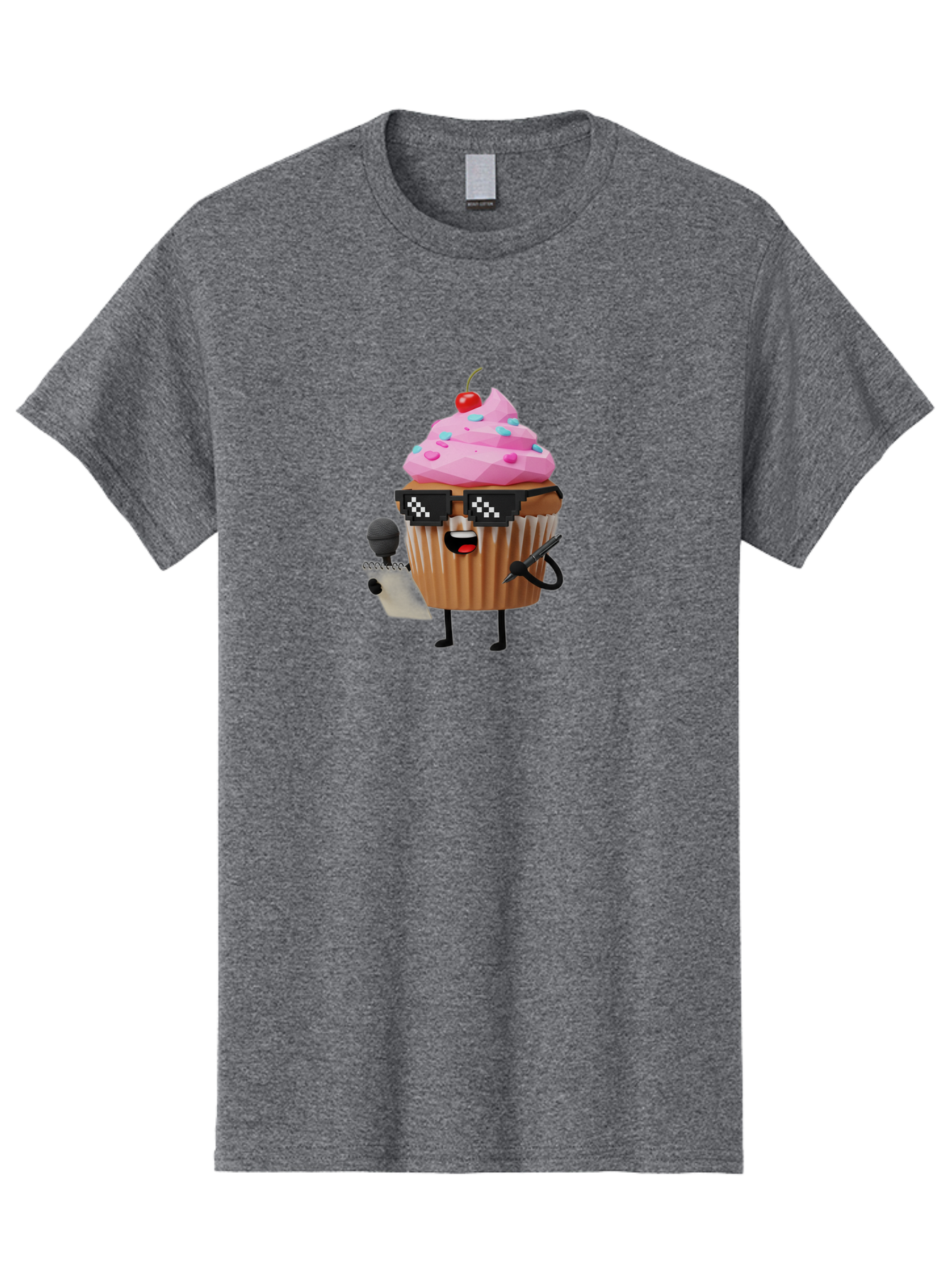 Cupcake-Dj-1 Men'S Graphic Tee, 100% Cotton, Comfortable Casual Summer Wear, Machine Washable, Vintage Camera, Old Camera, Antique Camera, Black Camera, Classic Photography, Photography Equipment, Nostalgic Device, Film Camera, Camera Art Bah851