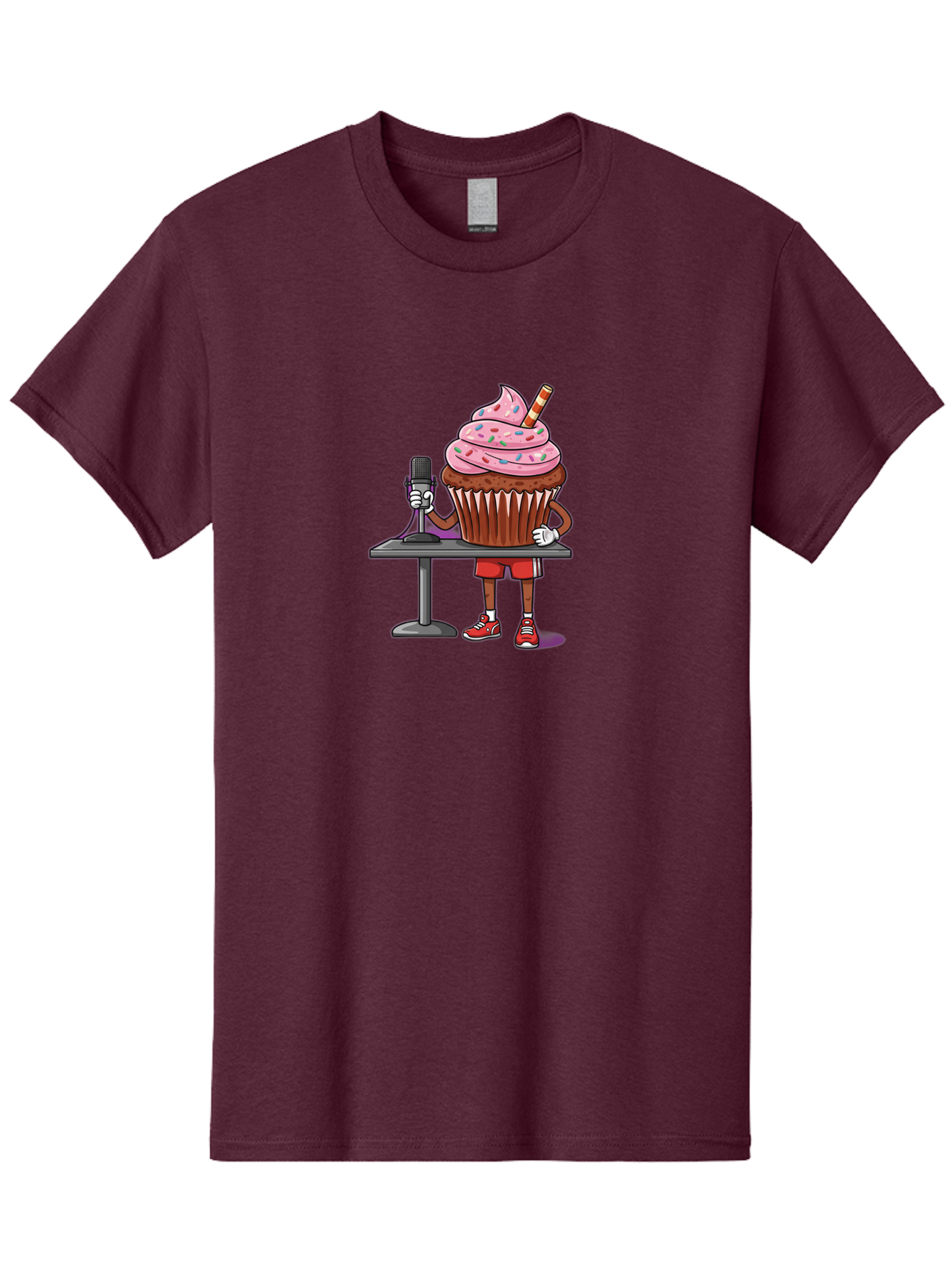 Cupcake-Dj-3 Men'S Graphic Tee, 100% Cotton, Comfortable Casual Summer Wear, Machine Washable, Vintage Camera, Old Camera, Antique Camera, Black Camera, Classic Photography, Photography Equipment, Nostalgic Device, Film Camera, Camera Art Bah853