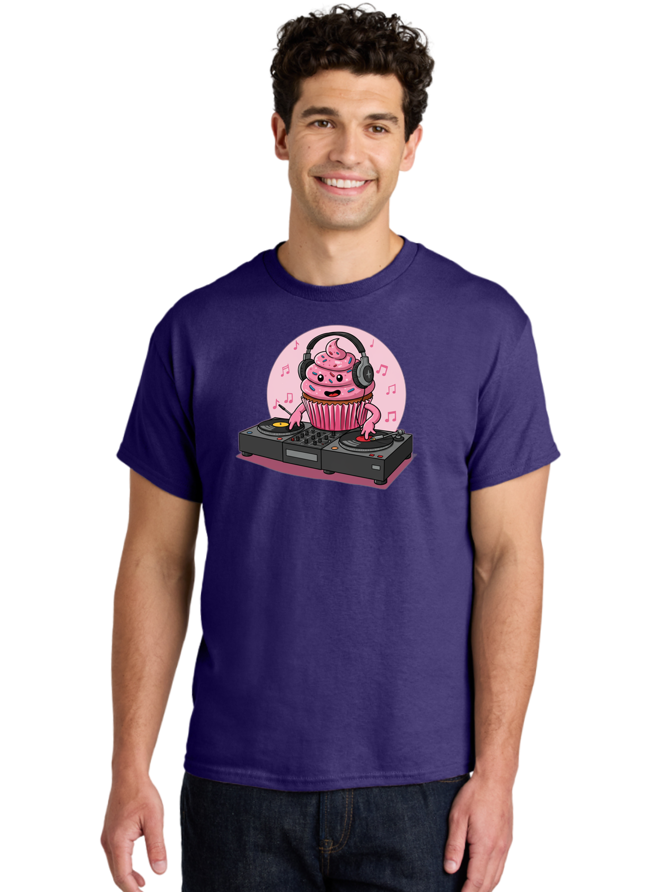 Cupcake-Dj-4 Men'S Graphic Tee, 100% Cotton, Comfortable Casual Summer Wear, Machine Washable, Vintage Camera, Old Camera, Antique Camera, Black Camera, Classic Photography, Photography Equipment, Nostalgic Device, Film Camera, Camera Art Bah854