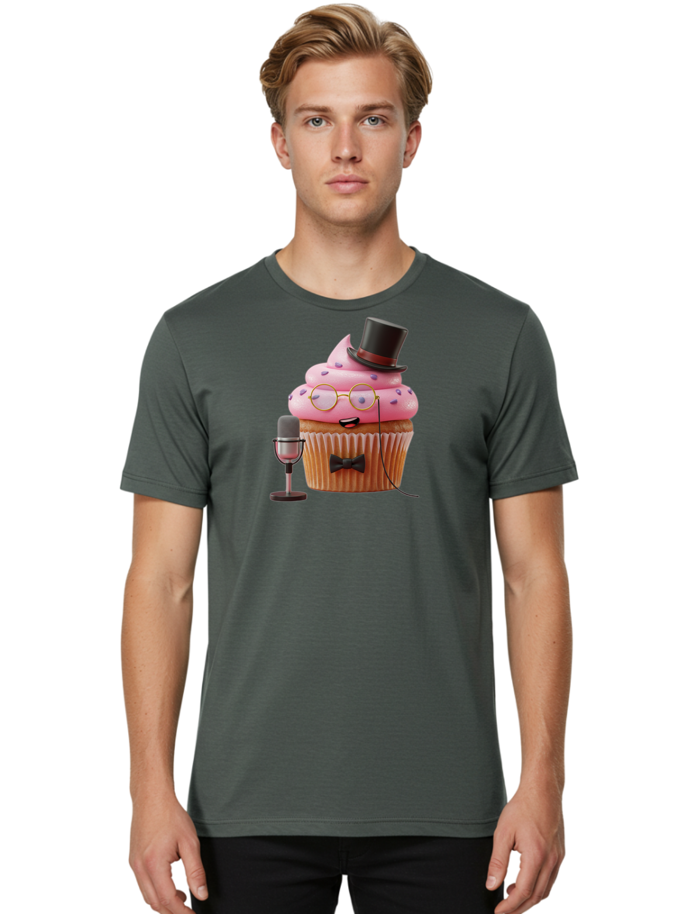 Cupcake-Dj-6 Men'S Graphic Tee, 100% Cotton, Comfortable Casual Summer Wear, Machine Washable, Vintage Camera, Old Camera, Antique Camera, Black Camera, Classic Photography, Photography Equipment, Nostalgic Device, Film Camera, Camera Art Bah856