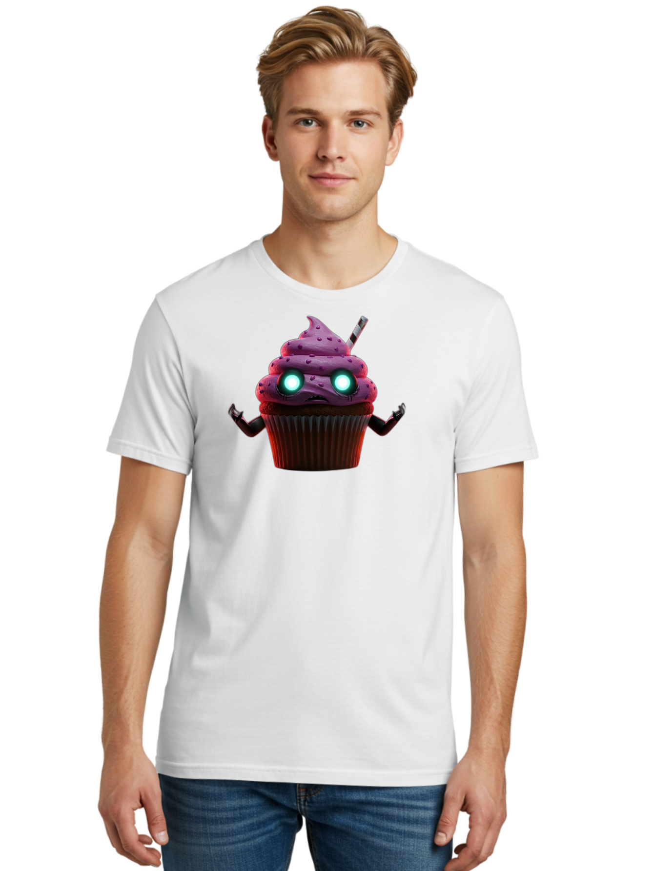Cupcake-Monster Men'S Graphic Tee, 100% Cotton, Comfortable Casual Summer Wear, Machine Washable, Vintage Camera, Old Camera, Antique Camera, Black Camera, Classic Photography, Photography Equipment, Nostalgic Device, Film Camera, Camera Art Bah860