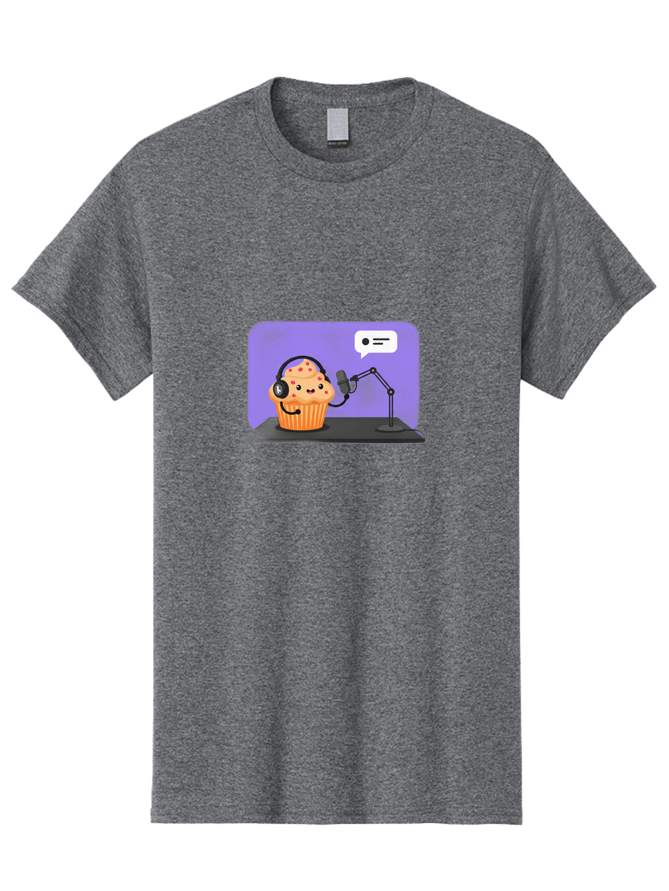 Cupcake-Podcast Men'S Graphic Tee, 100% Cotton, Comfortable Casual Summer Wear, Machine Washable, Vintage Camera, Old Camera, Antique Camera, Black Camera, Classic Photography, Photography Equipment, Nostalgic Device, Film Camera, Camera Art Bah862