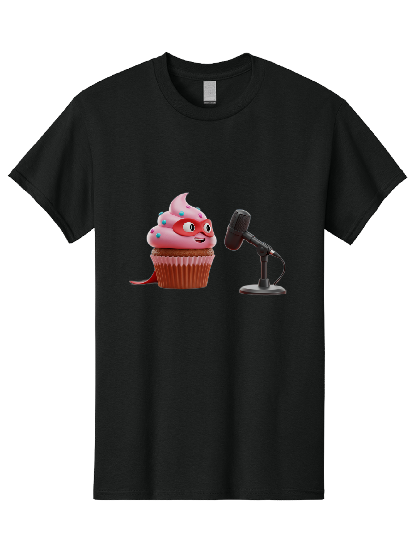 Cupcake-Superhero Men'S Graphic Tee, 100% Cotton, Comfortable Casual Summer Wear, Machine Washable, Vintage Camera, Old Camera, Antique Camera, Black Camera, Classic Photography, Photography Equipment, Nostalgic Device, Film Camera, Camera Art Bah864