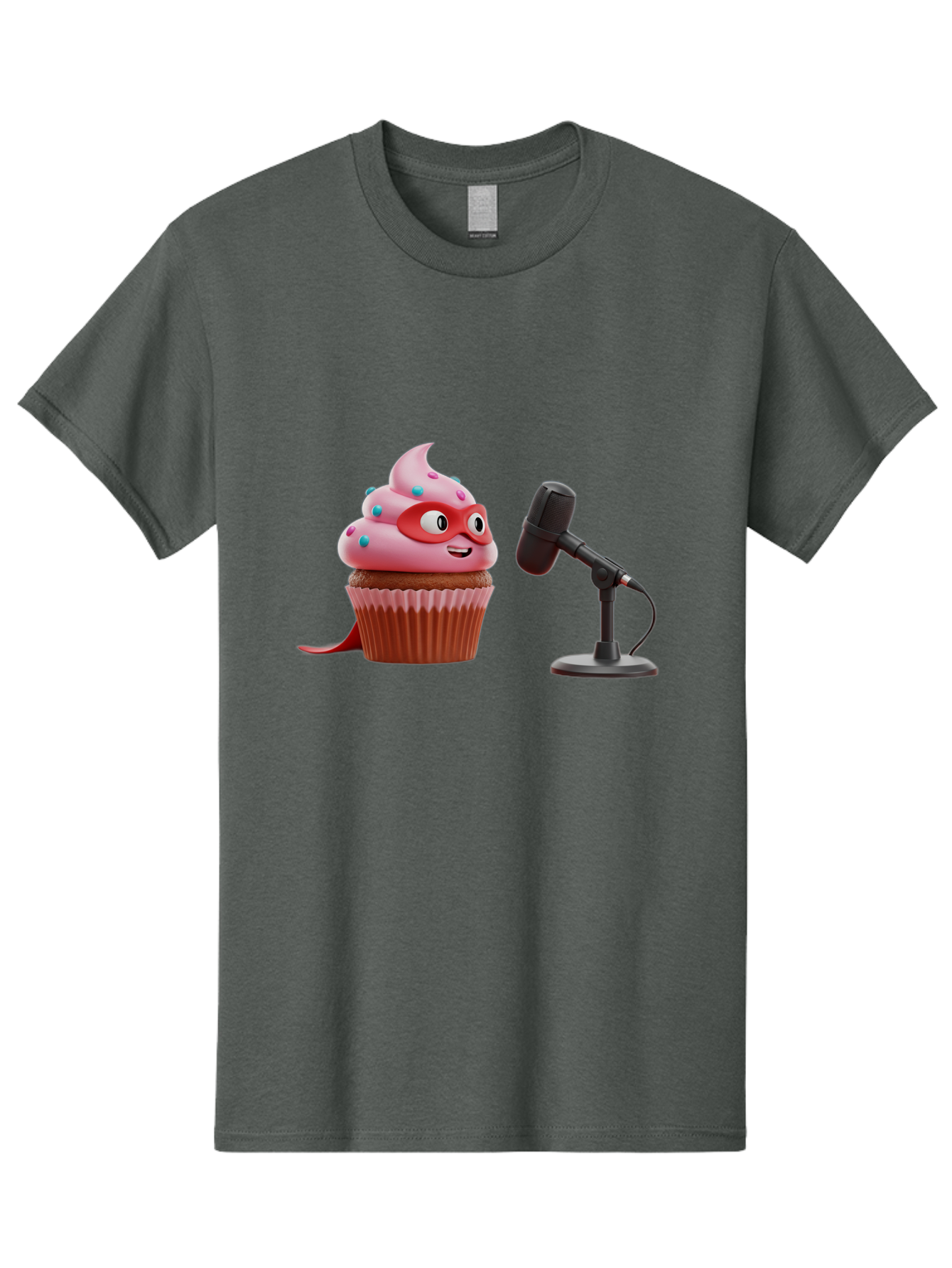 Cupcake-Superhero Men'S Graphic Tee, 100% Cotton, Comfortable Casual Summer Wear, Machine Washable, Vintage Camera, Old Camera, Antique Camera, Black Camera, Classic Photography, Photography Equipment, Nostalgic Device, Film Camera, Camera Art Bah864
