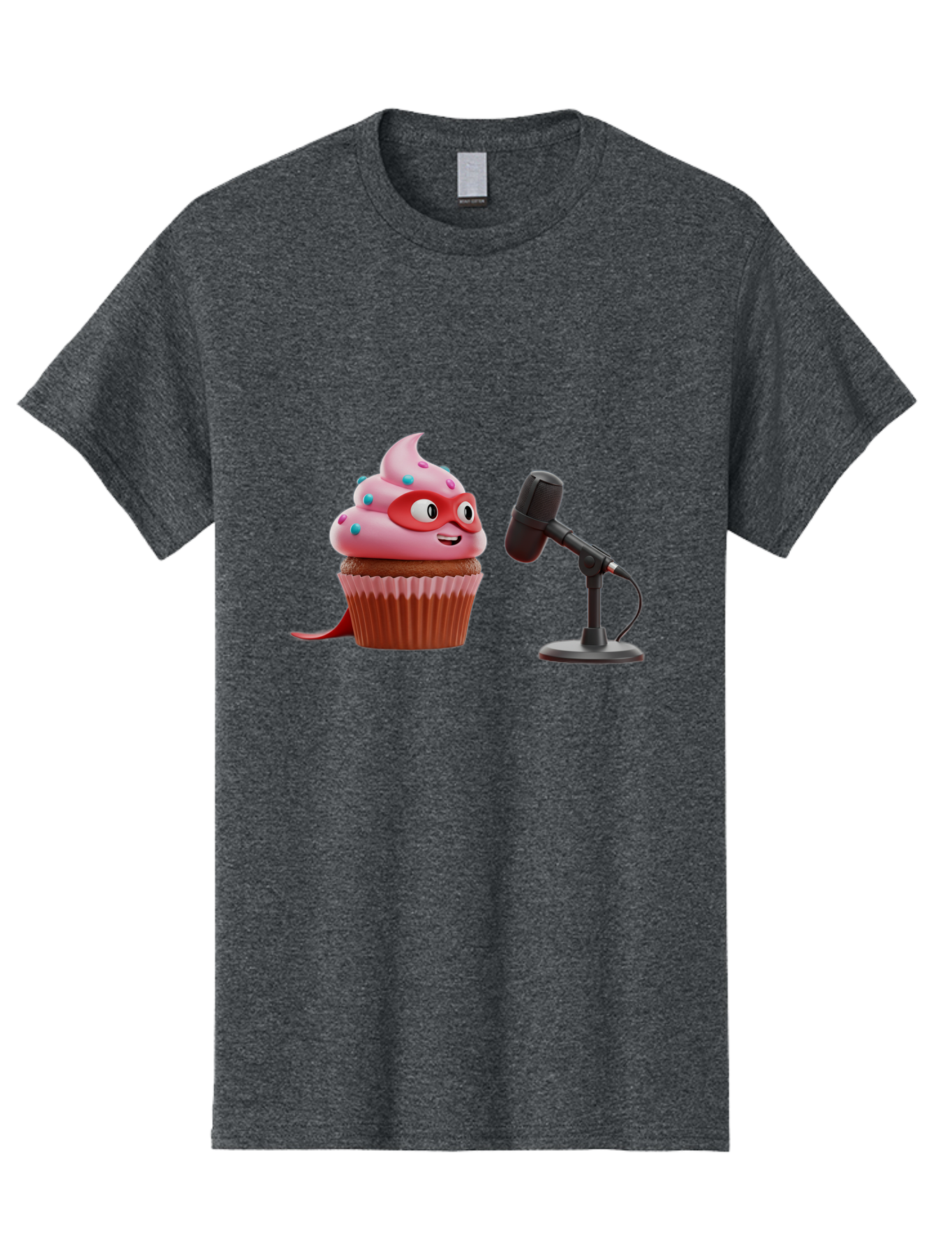 Cupcake-Superhero Men'S Graphic Tee, 100% Cotton, Comfortable Casual Summer Wear, Machine Washable, Vintage Camera, Old Camera, Antique Camera, Black Camera, Classic Photography, Photography Equipment, Nostalgic Device, Film Camera, Camera Art Bah864