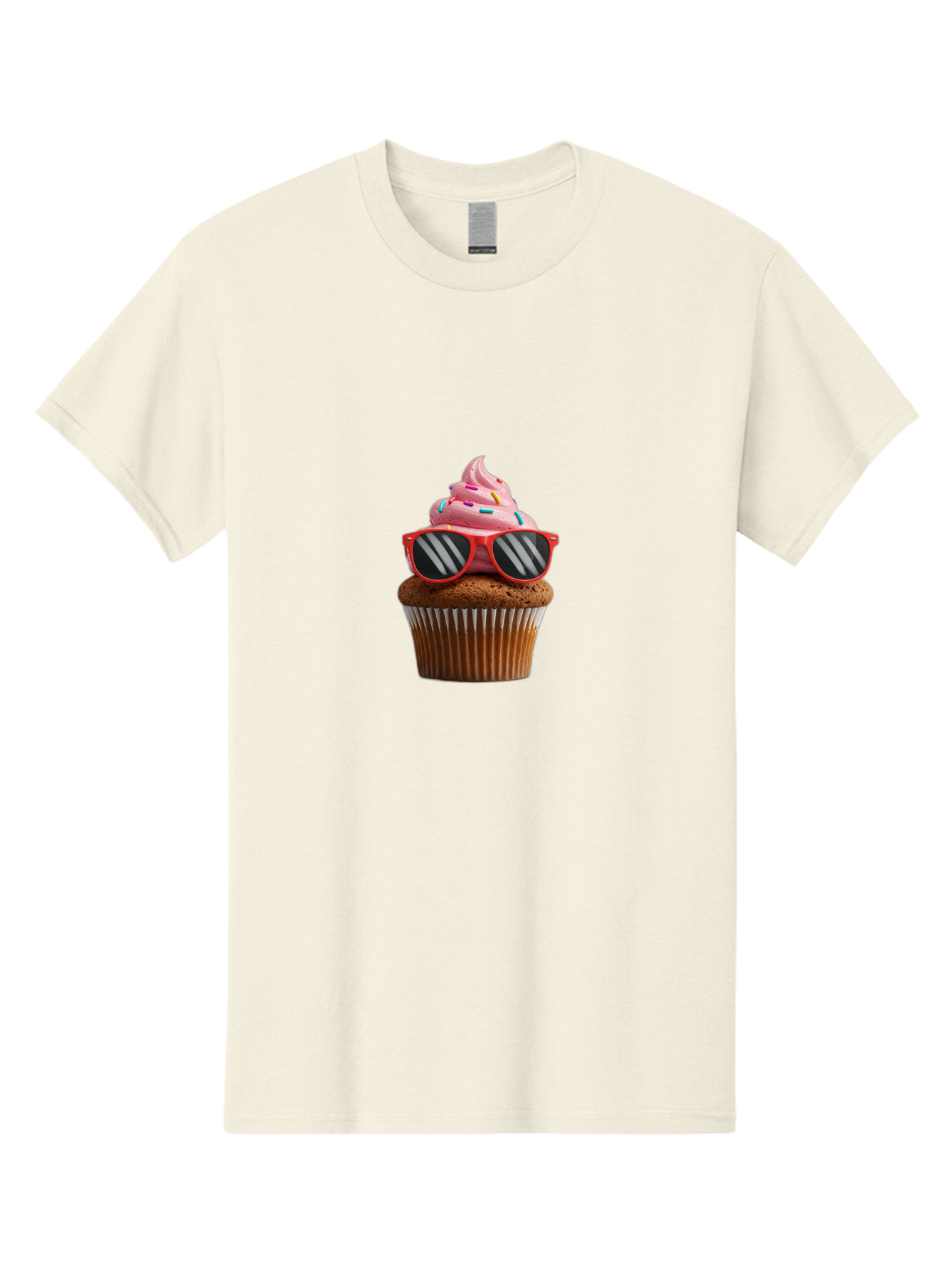 Cupcake-Wearing-Sunglasses Men'S Graphic Tee, 100% Cotton, Comfortable Casual Summer Wear, Machine Washable, Vintage Camera, Old Camera, Antique Camera, Black Camera, Classic Photography, Photography Equipment, Nostalgic Device, Film Camera, Bah865