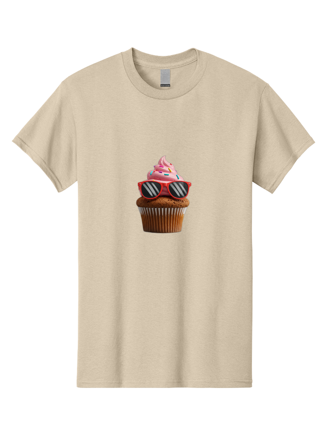 Cupcake-Wearing-Sunglasses Men'S Graphic Tee, 100% Cotton, Comfortable Casual Summer Wear, Machine Washable, Vintage Camera, Old Camera, Antique Camera, Black Camera, Classic Photography, Photography Equipment, Nostalgic Device, Film Camera, Bah865