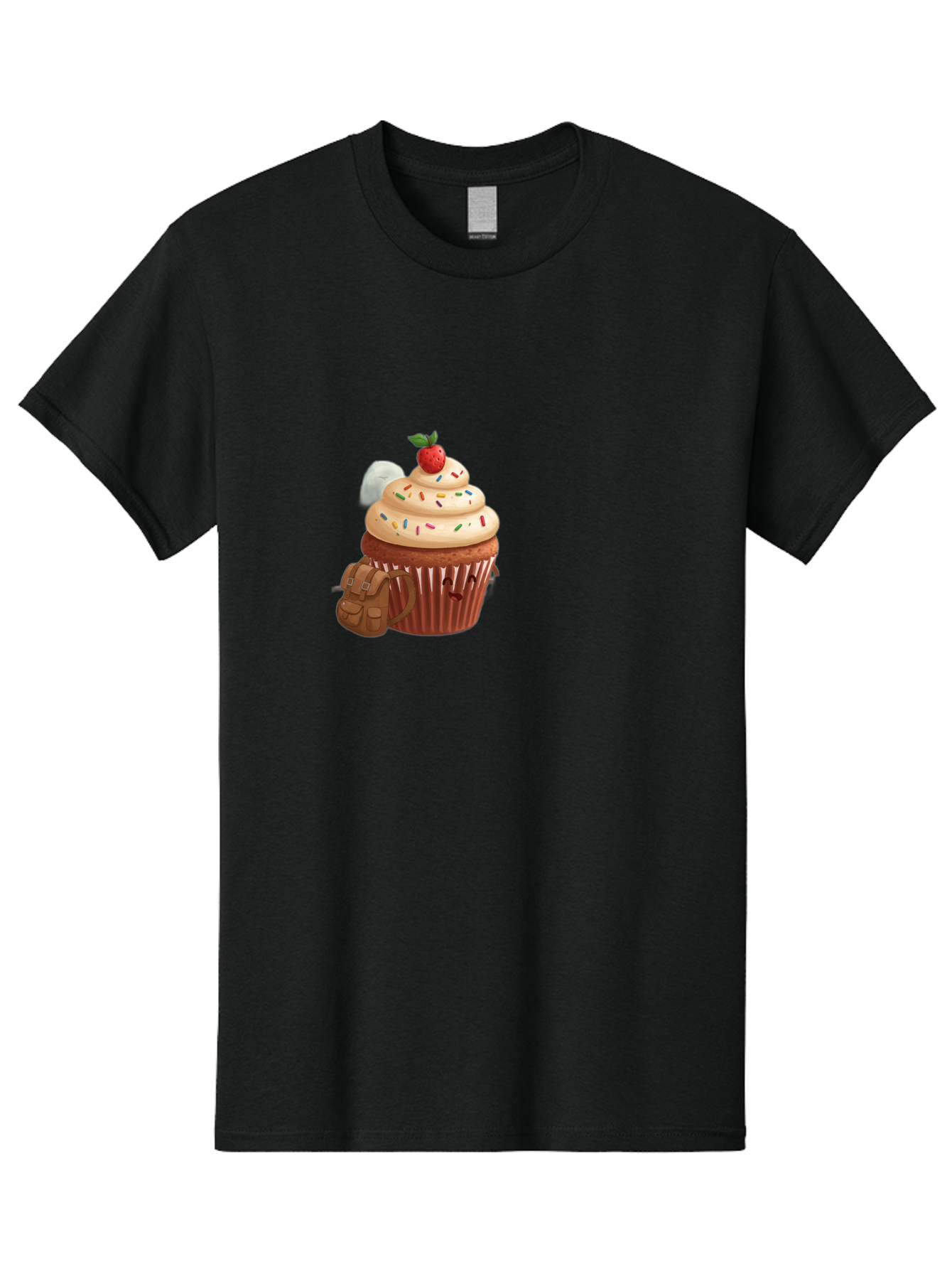 Cupcake-With-Backpack Men'S Graphic Tee, 100% Cotton, Comfortable Casual Summer Wear, Machine Washable, Vintage Camera, Old Camera, Antique Camera, Black Camera, Classic Photography, Photography Equipment, Nostalgic Device, Film Camera, Bah866