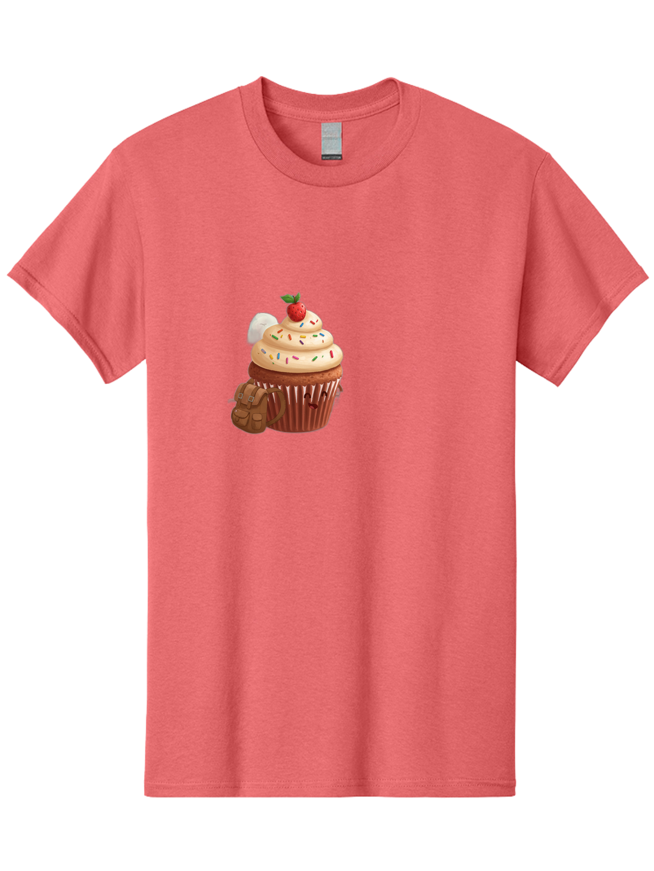 Cupcake-With-Backpack Men'S Graphic Tee, 100% Cotton, Comfortable Casual Summer Wear, Machine Washable, Vintage Camera, Old Camera, Antique Camera, Black Camera, Classic Photography, Photography Equipment, Nostalgic Device, Film Camera, Bah866