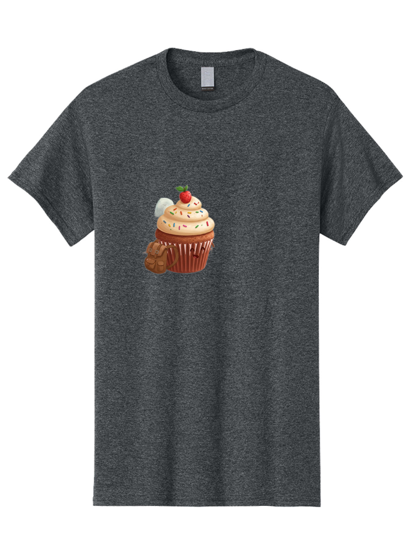 Cupcake-With-Backpack Men'S Graphic Tee, 100% Cotton, Comfortable Casual Summer Wear, Machine Washable, Vintage Camera, Old Camera, Antique Camera, Black Camera, Classic Photography, Photography Equipment, Nostalgic Device, Film Camera, Bah866