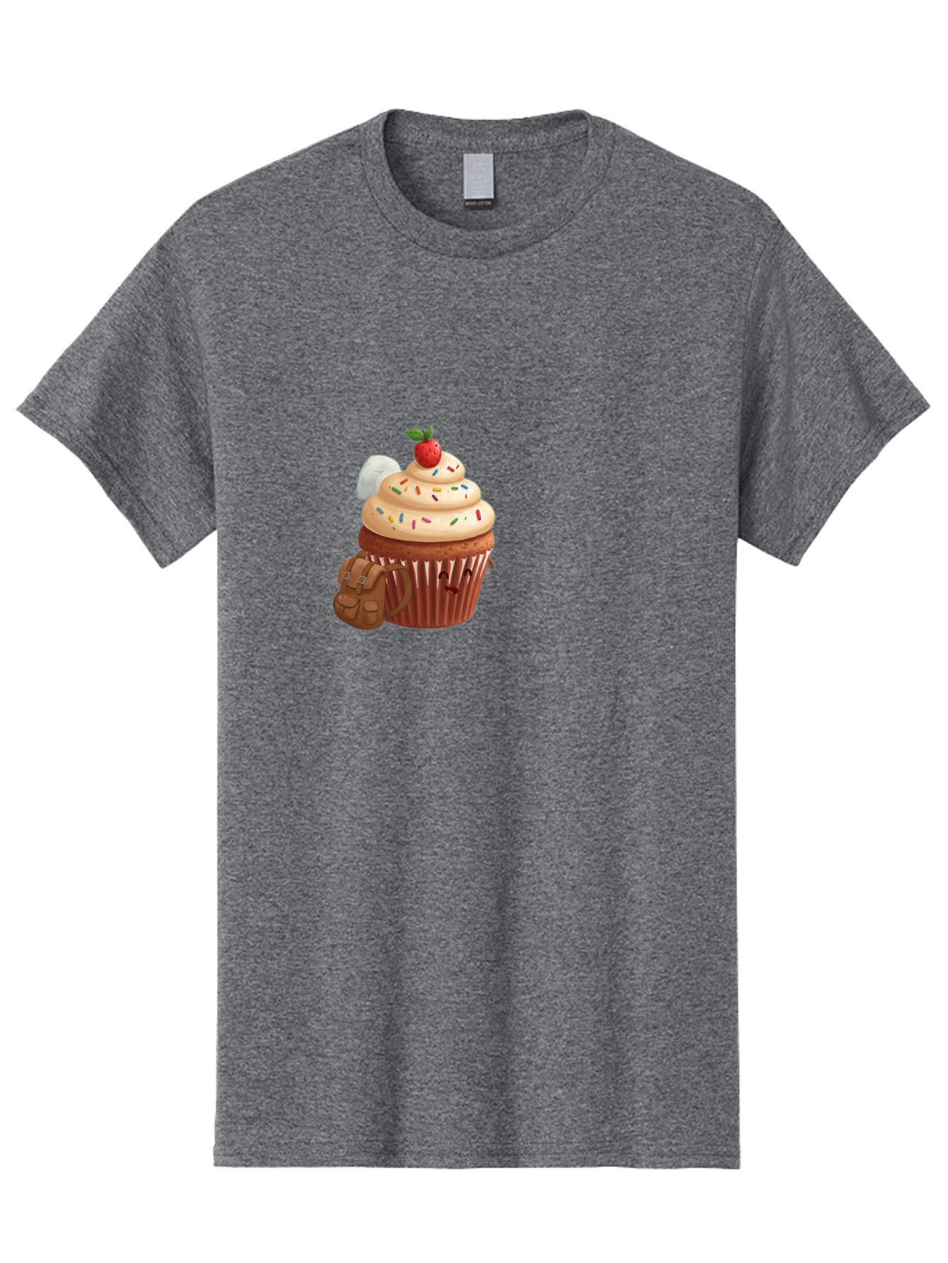 Cupcake-With-Backpack Men'S Graphic Tee, 100% Cotton, Comfortable Casual Summer Wear, Machine Washable, Vintage Camera, Old Camera, Antique Camera, Black Camera, Classic Photography, Photography Equipment, Nostalgic Device, Film Camera, Bah866
