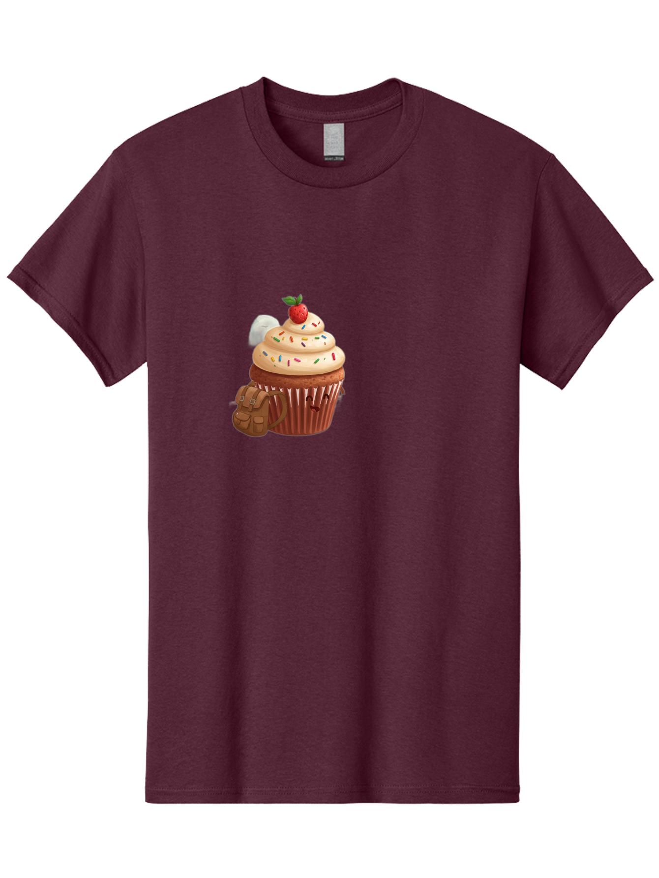 Cupcake-With-Backpack Men'S Graphic Tee, 100% Cotton, Comfortable Casual Summer Wear, Machine Washable, Vintage Camera, Old Camera, Antique Camera, Black Camera, Classic Photography, Photography Equipment, Nostalgic Device, Film Camera, Bah866