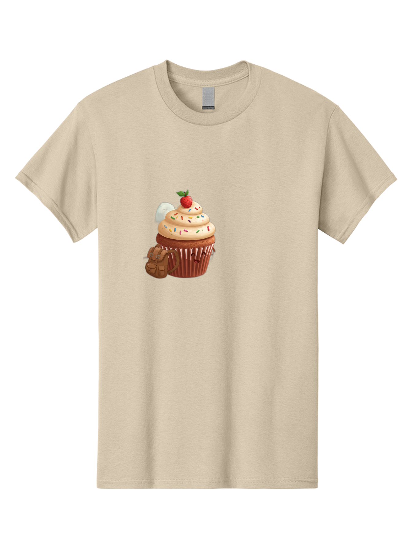 Cupcake-With-Backpack Men'S Graphic Tee, 100% Cotton, Comfortable Casual Summer Wear, Machine Washable, Vintage Camera, Old Camera, Antique Camera, Black Camera, Classic Photography, Photography Equipment, Nostalgic Device, Film Camera, Bah866
