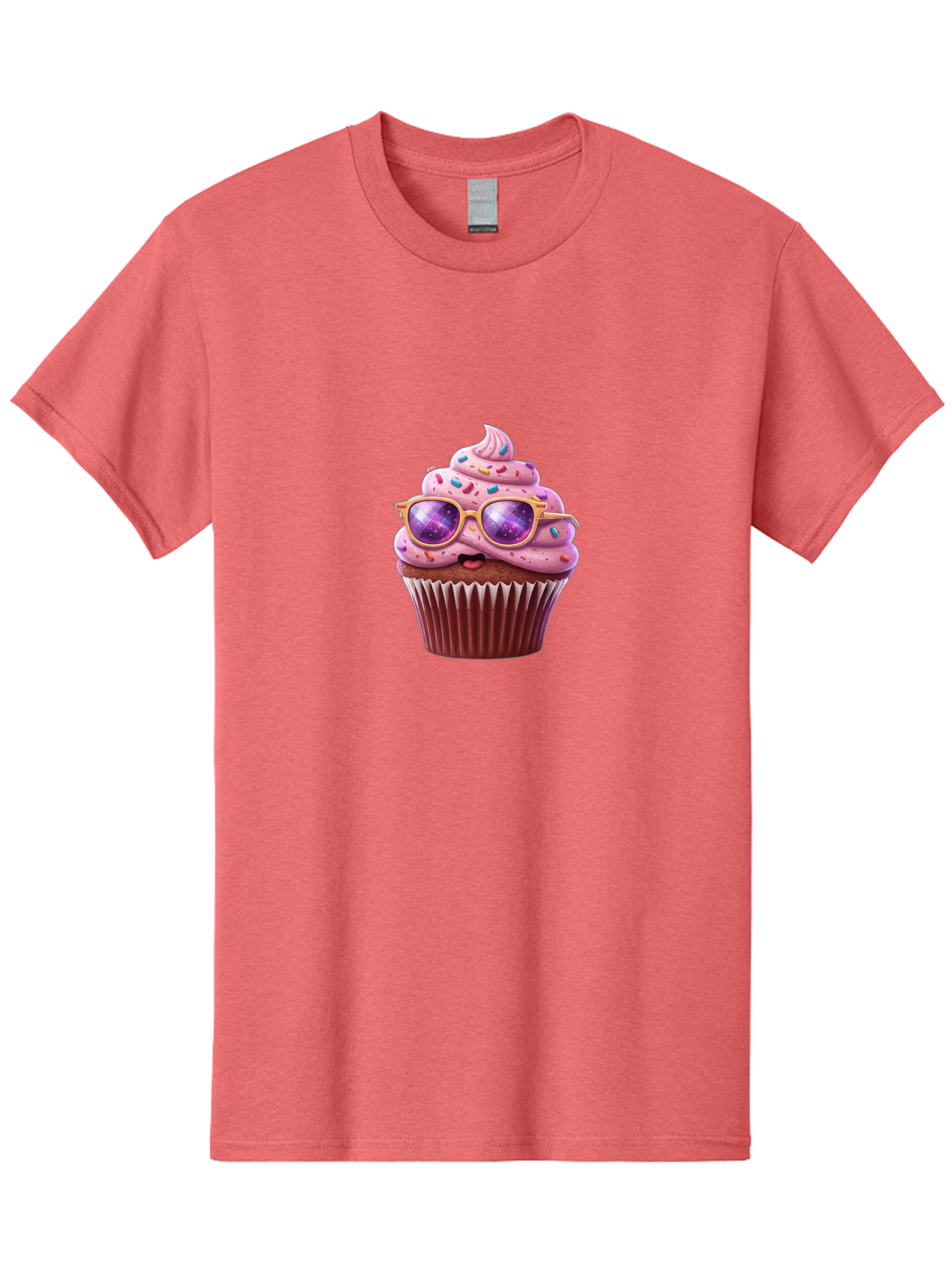 Cupcake-With-Sunglasses-1 Men'S Graphic Tee, 100% Cotton, Comfortable Casual Summer Wear, Machine Washable, Vintage Camera, Old Camera, Antique Camera, Black Camera, Classic Photography, Photography Equipment, Nostalgic Device, Film Camera, Bah872