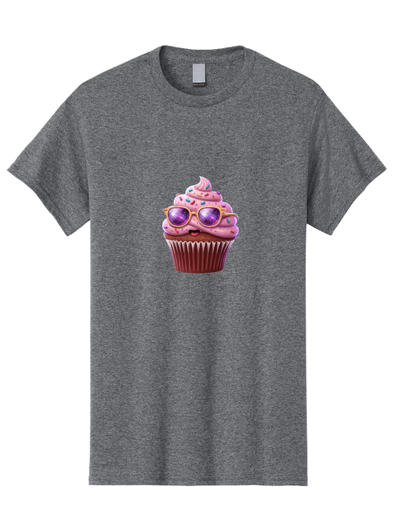 Cupcake-With-Sunglasses-1 Men'S Graphic Tee, 100% Cotton, Comfortable Casual Summer Wear, Machine Washable, Vintage Camera, Old Camera, Antique Camera, Black Camera, Classic Photography, Photography Equipment, Nostalgic Device, Film Camera, Bah872