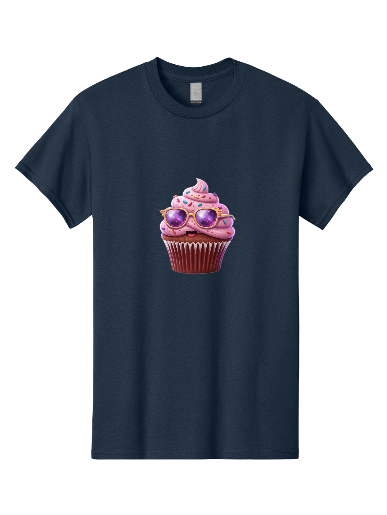 Cupcake-With-Sunglasses-1 Men'S Graphic Tee, 100% Cotton, Comfortable Casual Summer Wear, Machine Washable, Vintage Camera, Old Camera, Antique Camera, Black Camera, Classic Photography, Photography Equipment, Nostalgic Device, Film Camera, Bah872
