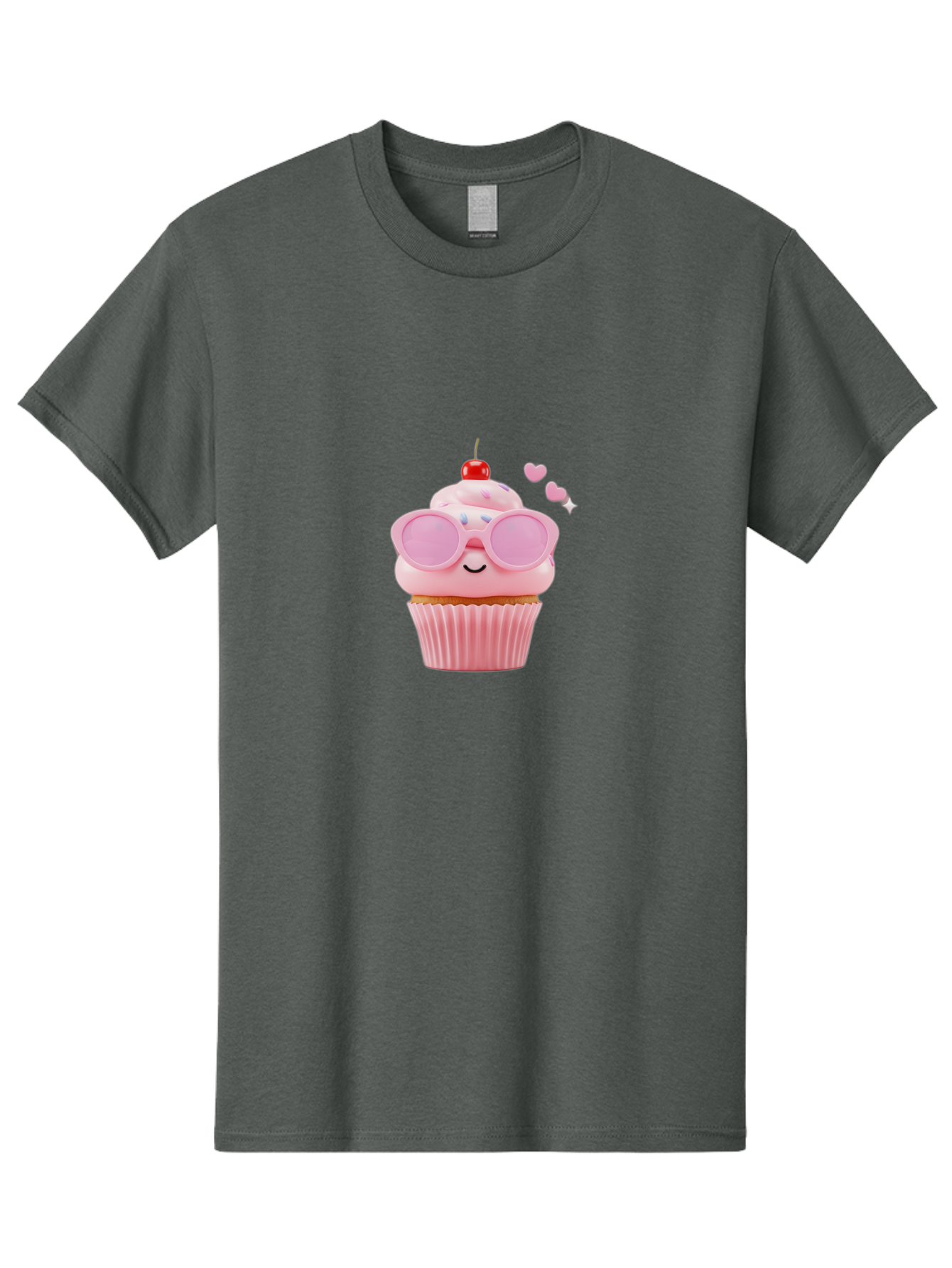 Cupcake-With-Sunglasses-2 Men'S Graphic Tee, 100% Cotton, Comfortable Casual Summer Wear, Machine Washable, Vintage Camera, Old Camera, Antique Camera, Black Camera, Classic Photography, Photography Equipment, Nostalgic Device, Film Camera, Bah873