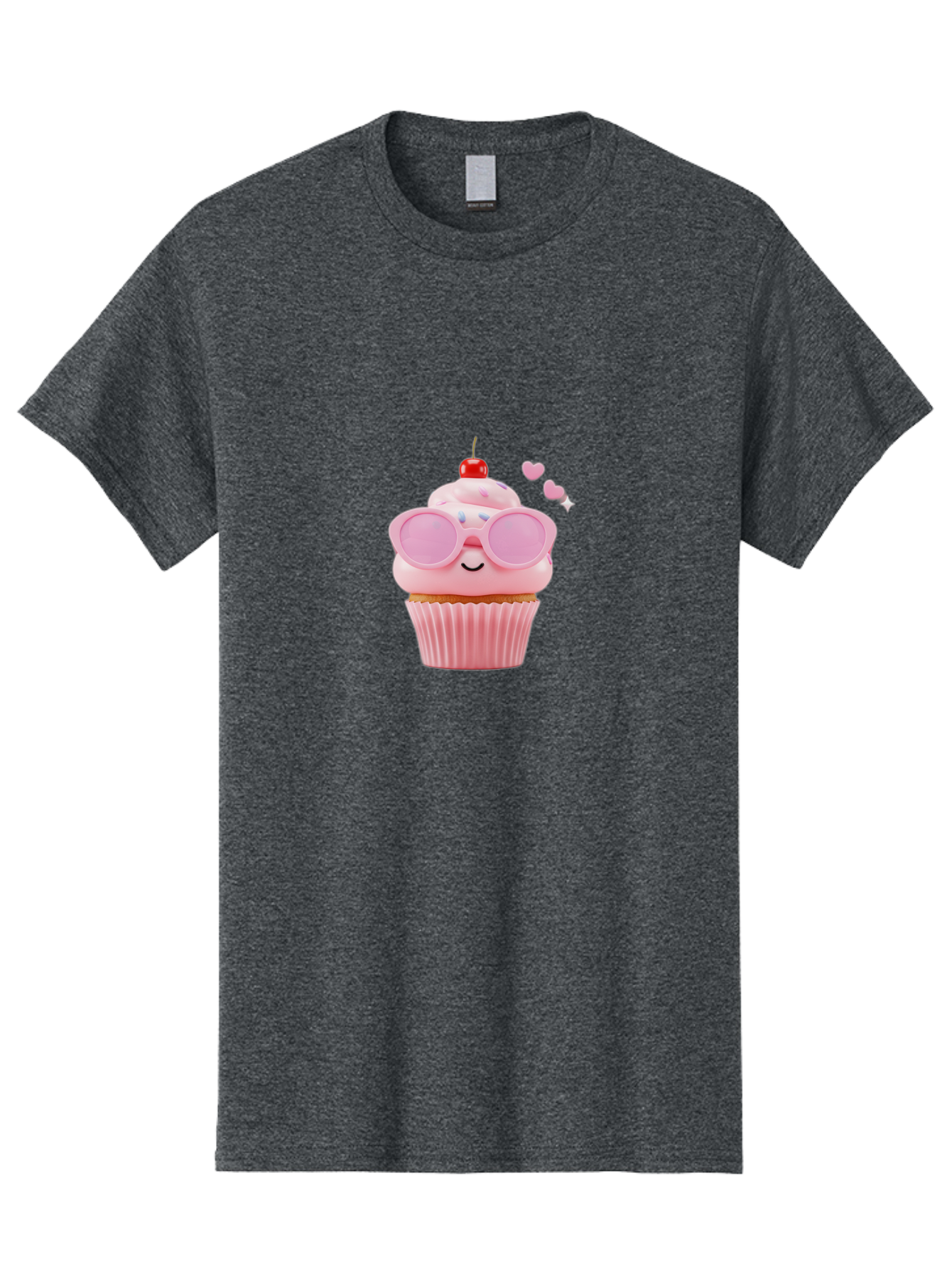 Cupcake-With-Sunglasses-2 Men'S Graphic Tee, 100% Cotton, Comfortable Casual Summer Wear, Machine Washable, Vintage Camera, Old Camera, Antique Camera, Black Camera, Classic Photography, Photography Equipment, Nostalgic Device, Film Camera, Bah873