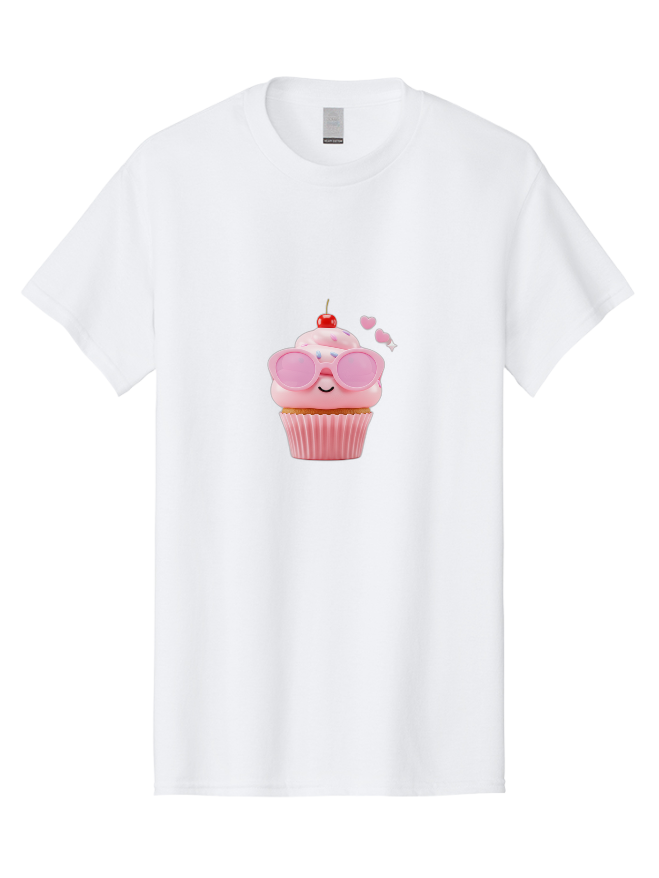 Cupcake-With-Sunglasses-2 Men'S Graphic Tee, 100% Cotton, Comfortable Casual Summer Wear, Machine Washable, Vintage Camera, Old Camera, Antique Camera, Black Camera, Classic Photography, Photography Equipment, Nostalgic Device, Film Camera, Bah873