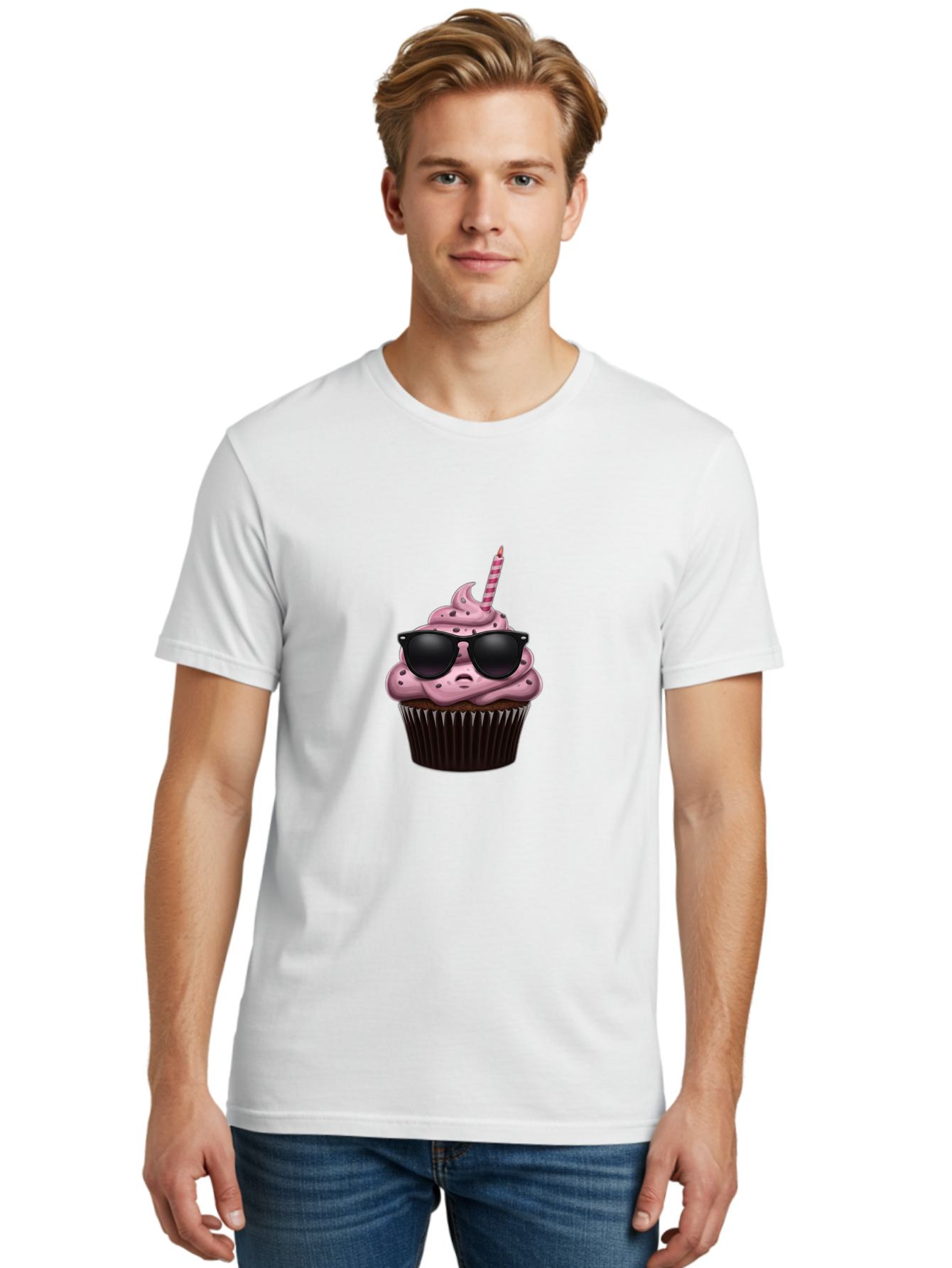 Cupcake-With-Sunglasses-3 Men'S Graphic Tee, 100% Cotton, Comfortable Casual Summer Wear, Machine Washable, Vintage Camera, Old Camera, Antique Camera, Black Camera, Classic Photography, Photography Equipment, Nostalgic Device, Film Camera, Bah874