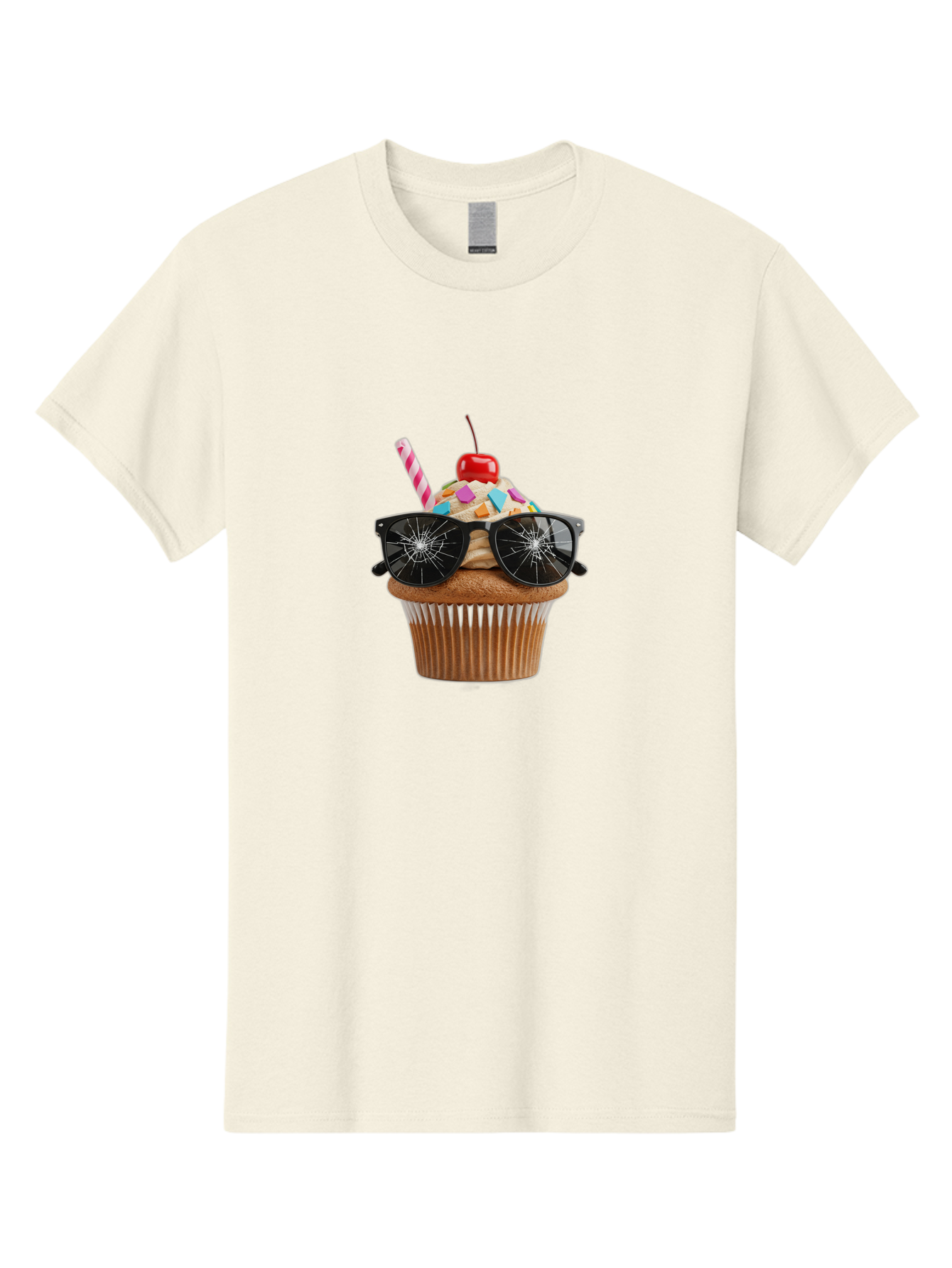 Cupcake-With-Sunglasses-4 Men'S Graphic Tee, 100% Cotton, Comfortable Casual Summer Wear, Machine Washable, Vintage Camera, Old Camera, Antique Camera, Black Camera, Classic Photography, Photography Equipment, Nostalgic Device, Film Camera, Bah875