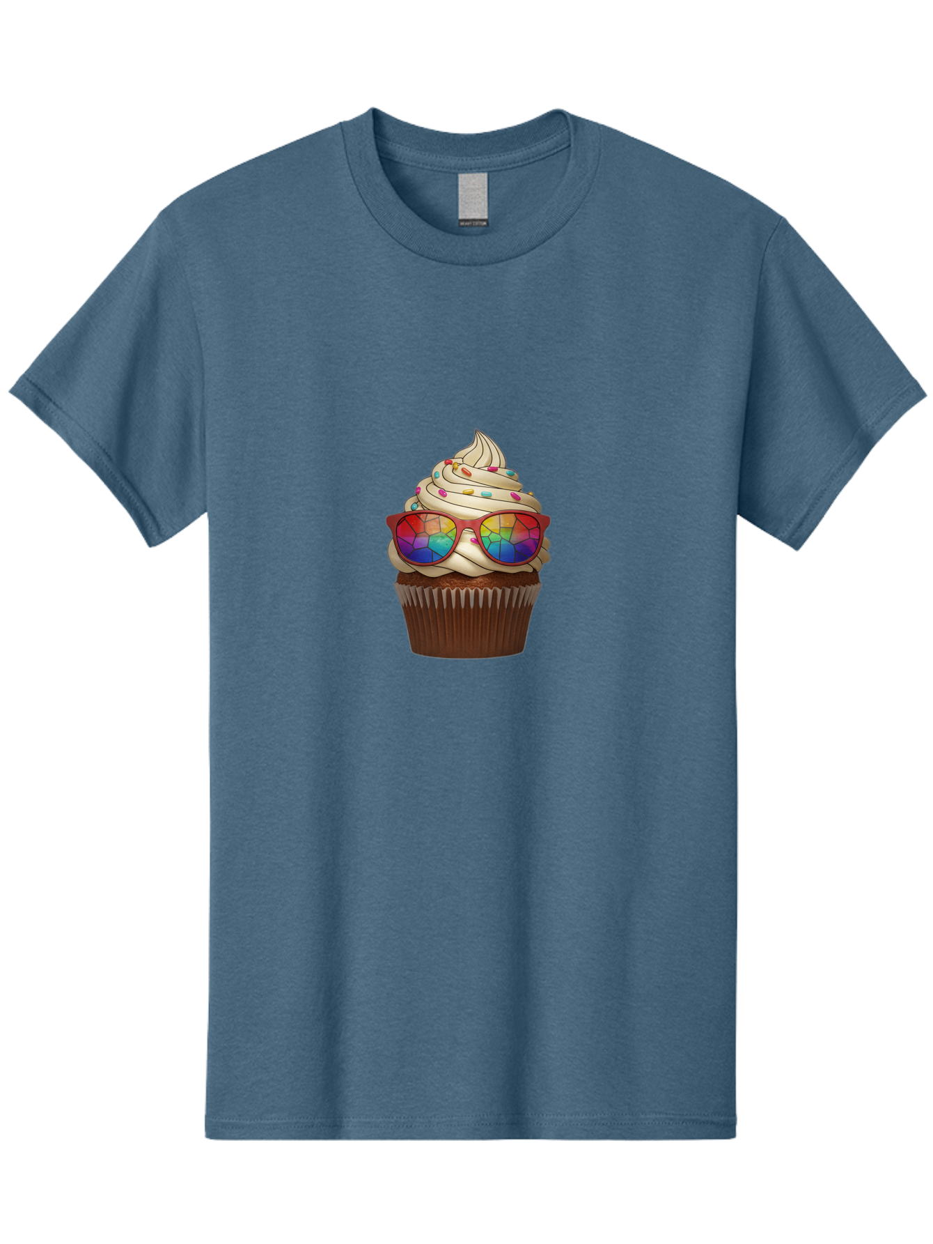 Cupcake-With-Sunglasses-5 Men'S Graphic Tee, 100% Cotton, Comfortable Casual Summer Wear, Machine Washable, Vintage Camera, Old Camera, Antique Camera, Black Camera, Classic Photography, Photography Equipment, Nostalgic Device, Film Camera, Bah876