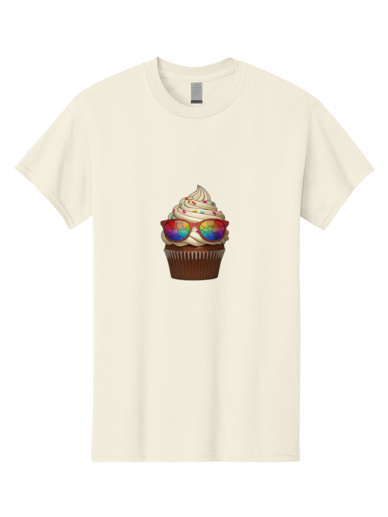 Cupcake-With-Sunglasses-5 Men'S Graphic Tee, 100% Cotton, Comfortable Casual Summer Wear, Machine Washable, Vintage Camera, Old Camera, Antique Camera, Black Camera, Classic Photography, Photography Equipment, Nostalgic Device, Film Camera, Bah876