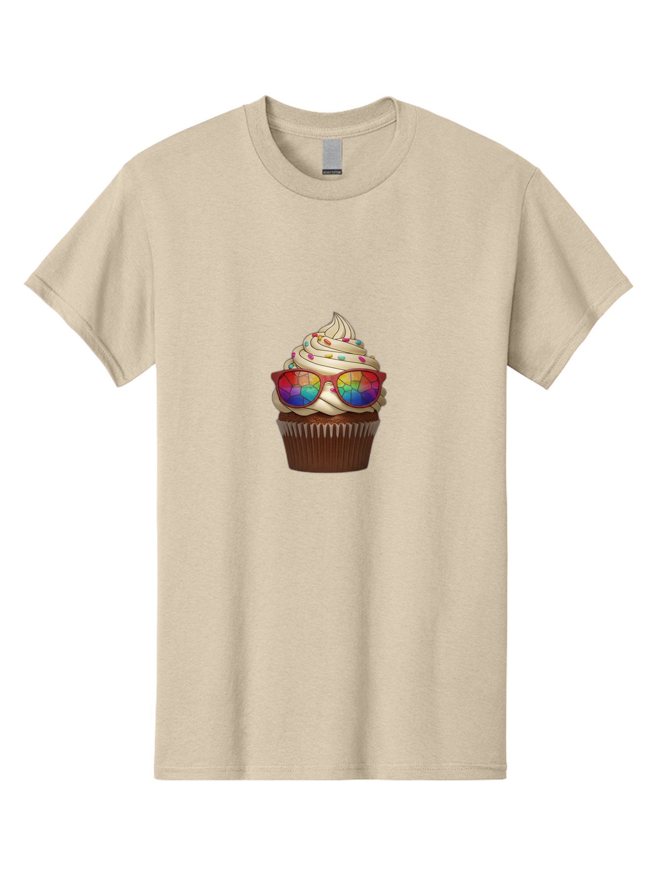 Cupcake-With-Sunglasses-5 Men'S Graphic Tee, 100% Cotton, Comfortable Casual Summer Wear, Machine Washable, Vintage Camera, Old Camera, Antique Camera, Black Camera, Classic Photography, Photography Equipment, Nostalgic Device, Film Camera, Bah876