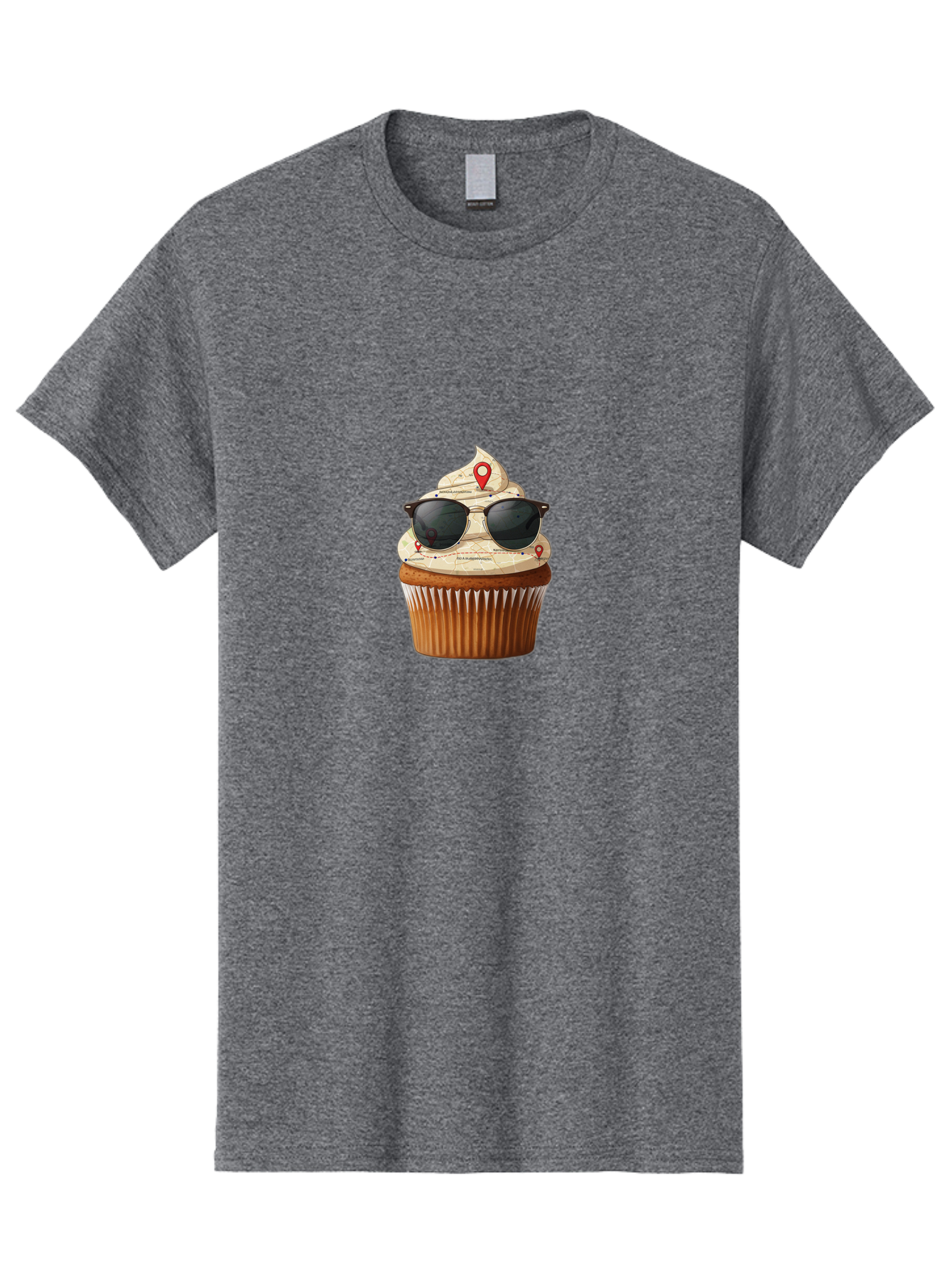 Cupcake-With-Sunglasses-6 Men'S Graphic Tee, 100% Cotton, Comfortable Casual Summer Wear, Machine Washable, Vintage Camera, Old Camera, Antique Camera, Black Camera, Classic Photography, Photography Equipment, Nostalgic Device, Film Camera, Bah877