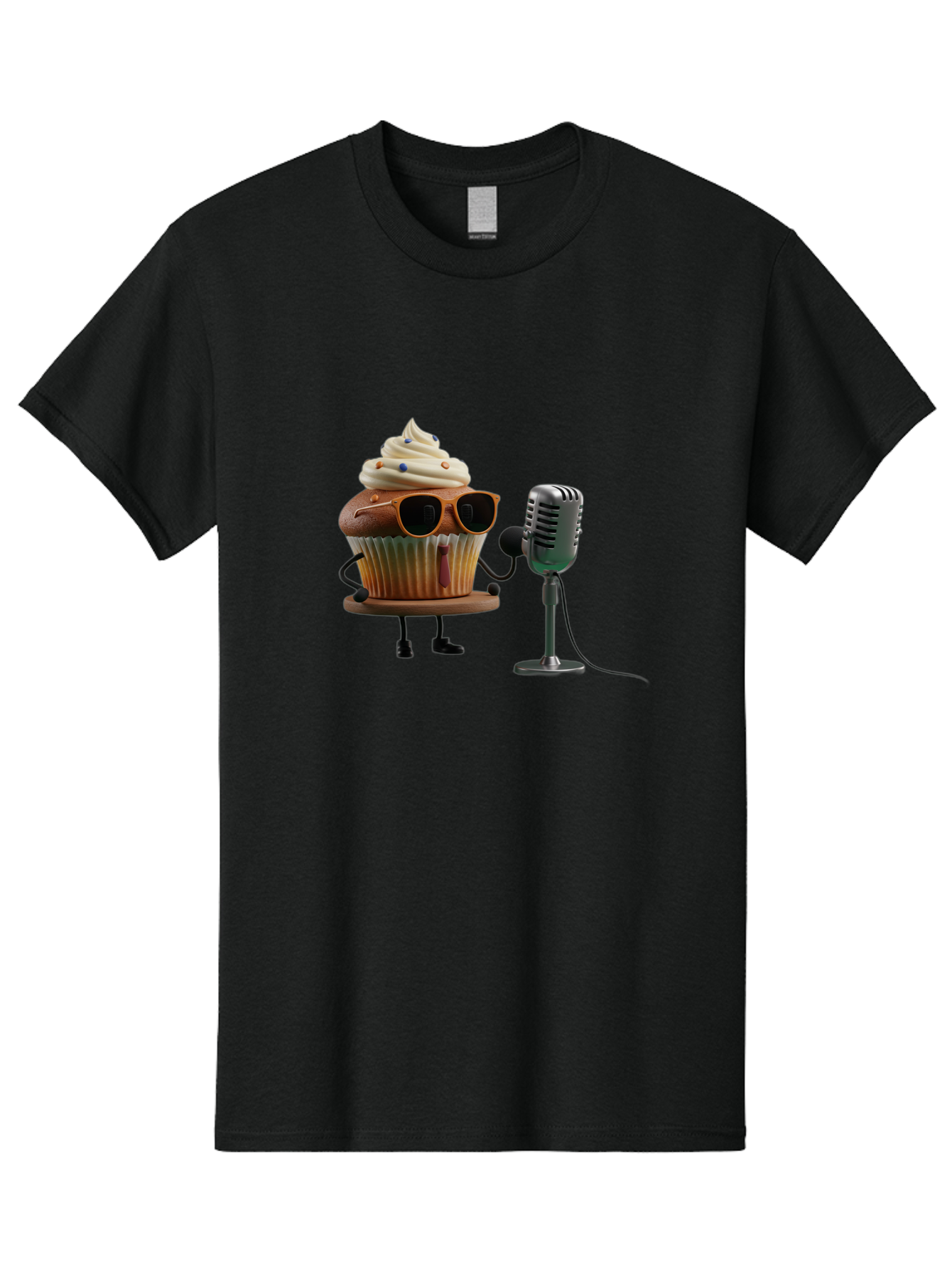 Cupcake-With-Sunglasses Men'S Graphic Tee, 100% Cotton, Comfortable Casual Summer Wear, Machine Washable, Vintage Camera, Old Camera, Antique Camera, Black Camera, Classic Photography, Photography Equipment, Nostalgic Device, Film Camera, Bah878