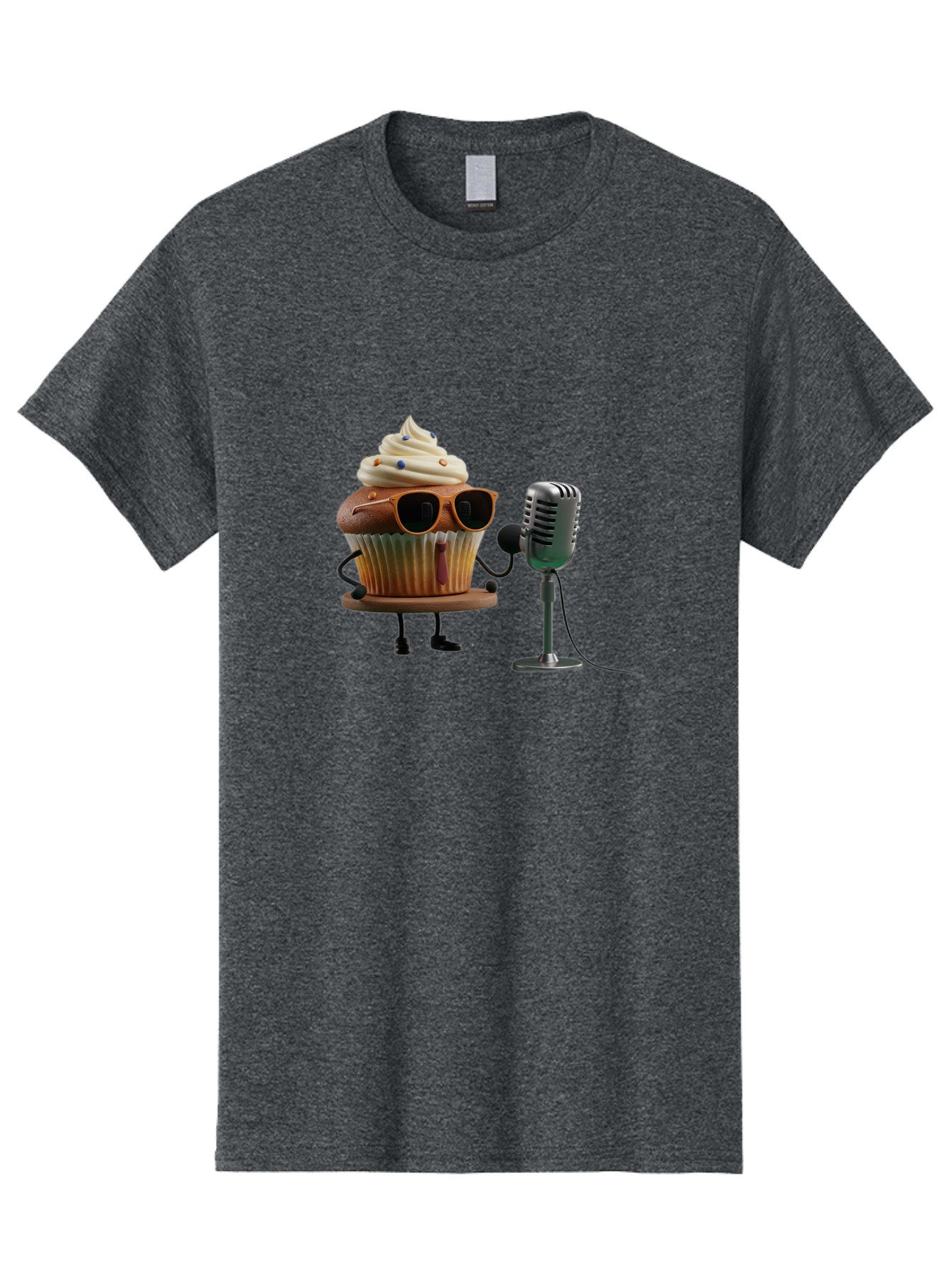 Cupcake-With-Sunglasses Men'S Graphic Tee, 100% Cotton, Comfortable Casual Summer Wear, Machine Washable, Vintage Camera, Old Camera, Antique Camera, Black Camera, Classic Photography, Photography Equipment, Nostalgic Device, Film Camera, Bah878