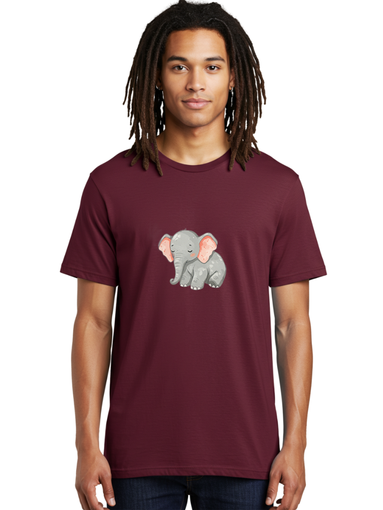 Cute-Elephant-1 Men'S Graphic Tee, 100% Cotton, Comfortable Casual Summer Wear, Machine Washable, Vintage Camera, Old Camera, Antique Camera, Black Camera, Classic Photography, Photography Equipment, Nostalgic Device, Film Camera, Camera Art Bah884