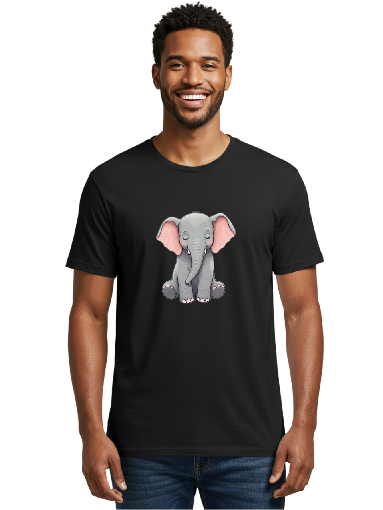 Cute-Elephant Men'S Graphic Tee, 100% Cotton, Comfortable Casual Summer Wear, Machine Washable, Vintage Camera, Old Camera, Antique Camera, Black Camera, Classic Photography, Photography Equipment, Nostalgic Device, Film Camera, Camera Art Bah885