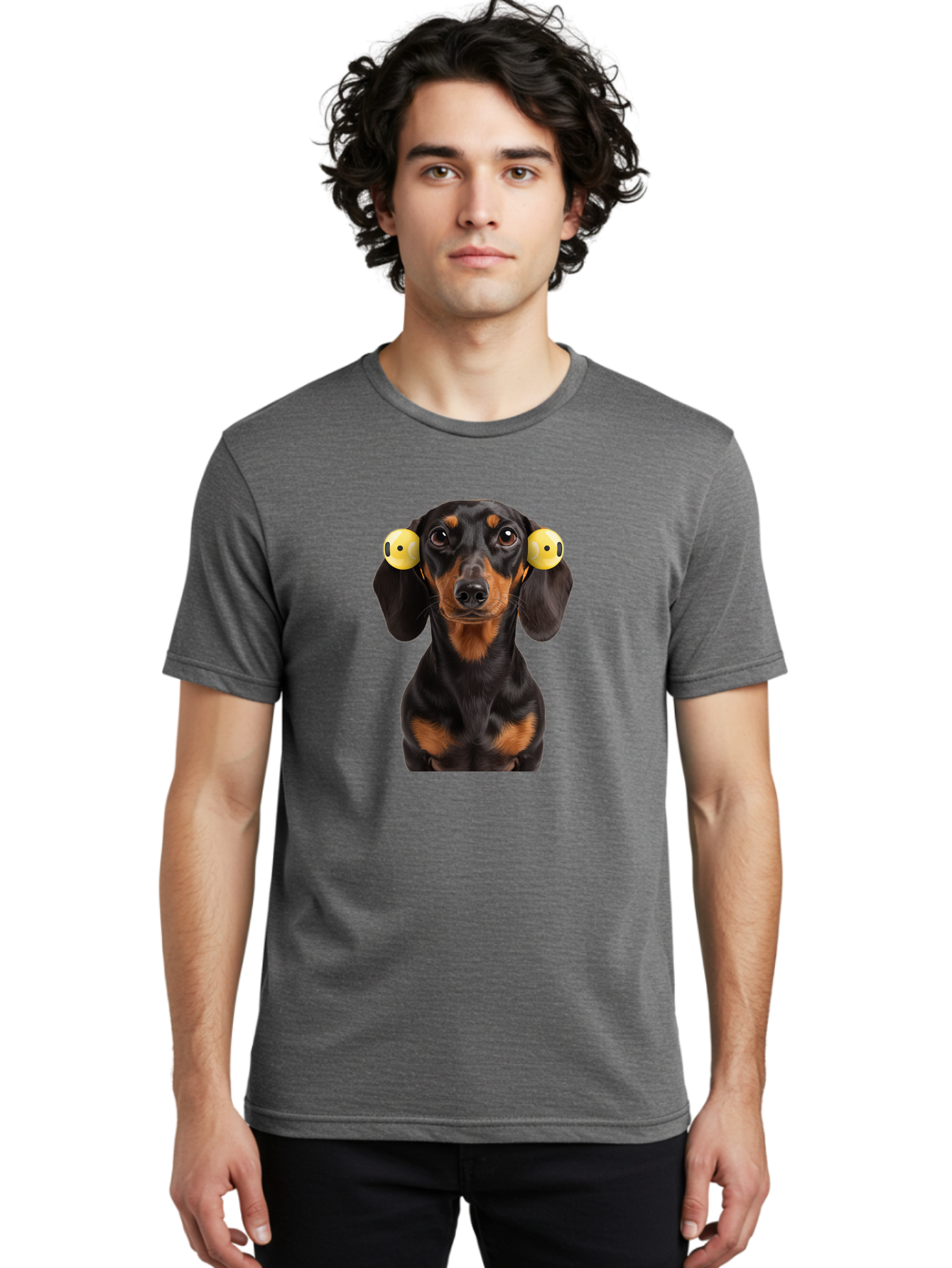 Dachshund-With-Tennis-Balls Men'S Graphic Tee, 100% Cotton, Comfortable Casual Summer Wear, Machine Washable, Vintage Camera, Old Camera, Antique Camera, Black Camera, Classic Photography, Photography Equipment, Nostalgic Device, Film Camera, Bah893