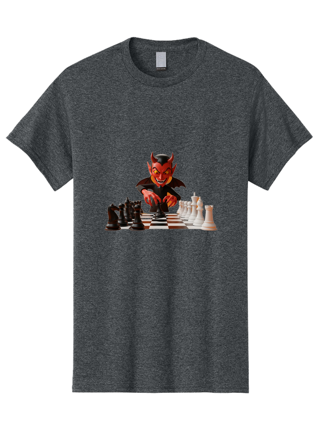 Devil-Playing-Chess Men'S Graphic Tee, 100% Cotton, Comfortable Casual Summer Wear, Machine Washable, Vintage Camera, Old Camera, Antique Camera, Black Camera, Classic Photography, Photography Equipment, Nostalgic Device, Film Camera, Bah902