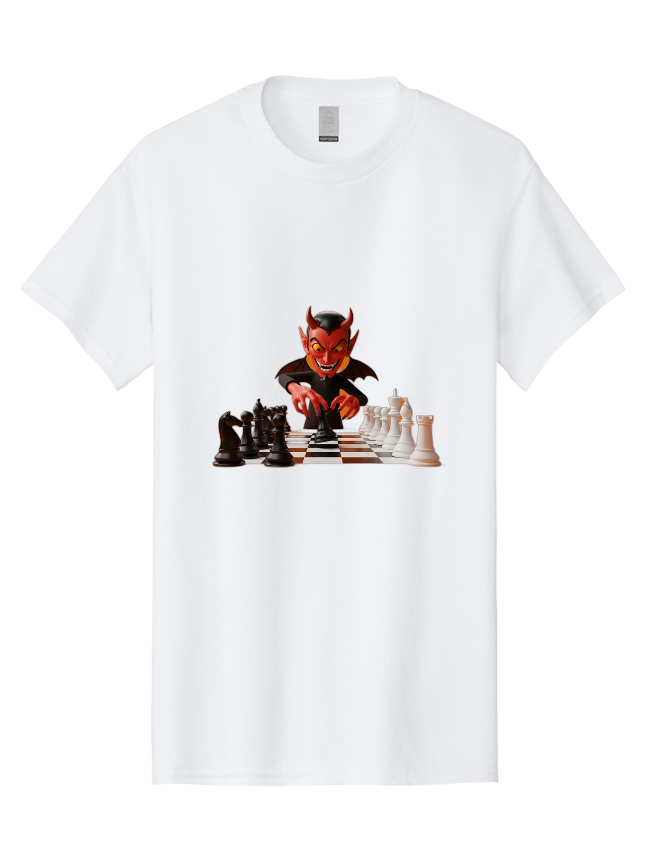 Devil-Playing-Chess Men'S Graphic Tee, 100% Cotton, Comfortable Casual Summer Wear, Machine Washable, Vintage Camera, Old Camera, Antique Camera, Black Camera, Classic Photography, Photography Equipment, Nostalgic Device, Film Camera, Bah902