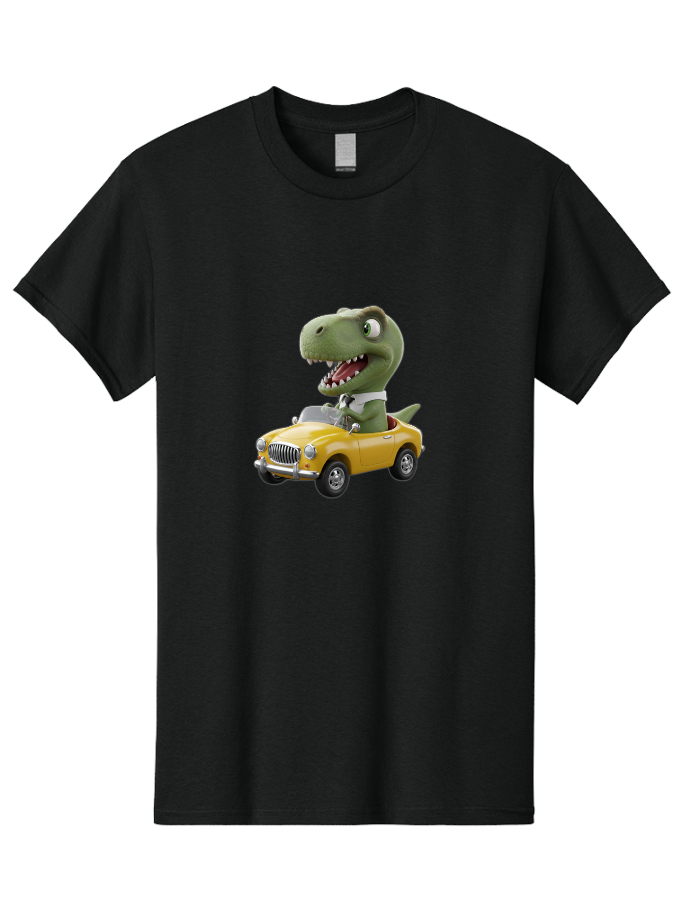 Dino-Driving-Convertible Men'S Graphic Tee, 100% Cotton, Comfortable Casual Summer Wear, Machine Washable, Vintage Camera, Old Camera, Antique Camera, Black Camera, Classic Photography, Photography Equipment, Nostalgic Device, Film Camera, Bah909