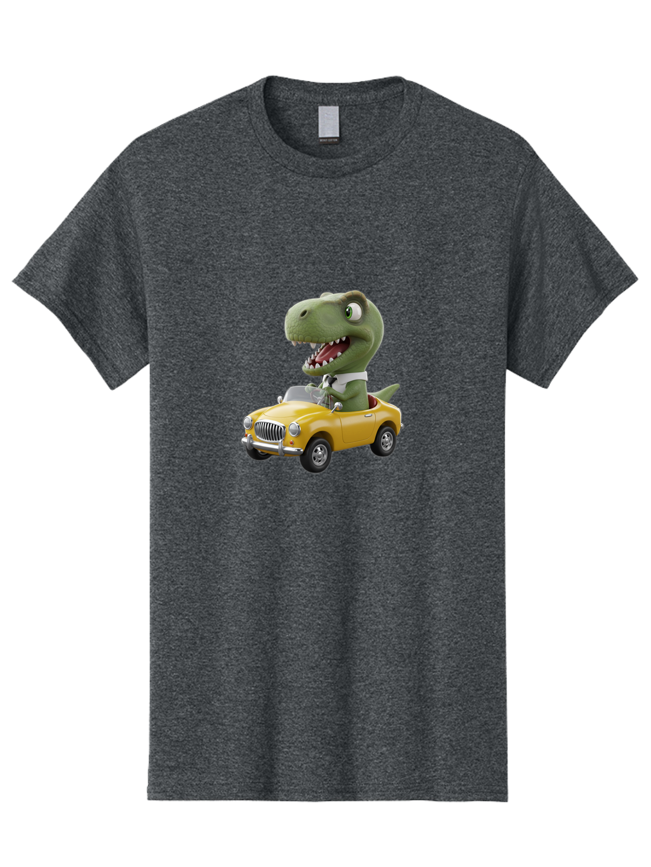 Dino-Driving-Convertible Men'S Graphic Tee, 100% Cotton, Comfortable Casual Summer Wear, Machine Washable, Vintage Camera, Old Camera, Antique Camera, Black Camera, Classic Photography, Photography Equipment, Nostalgic Device, Film Camera, Bah909