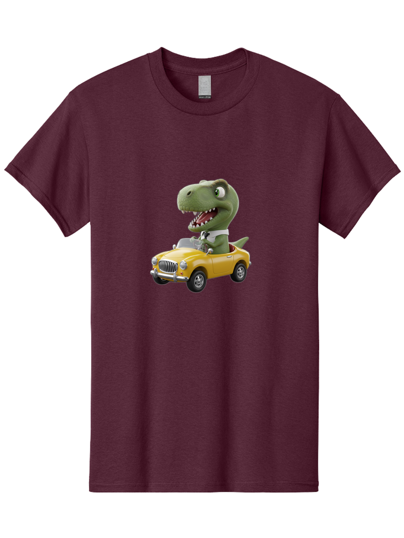 Dino-Driving-Convertible Men'S Graphic Tee, 100% Cotton, Comfortable Casual Summer Wear, Machine Washable, Vintage Camera, Old Camera, Antique Camera, Black Camera, Classic Photography, Photography Equipment, Nostalgic Device, Film Camera, Bah909