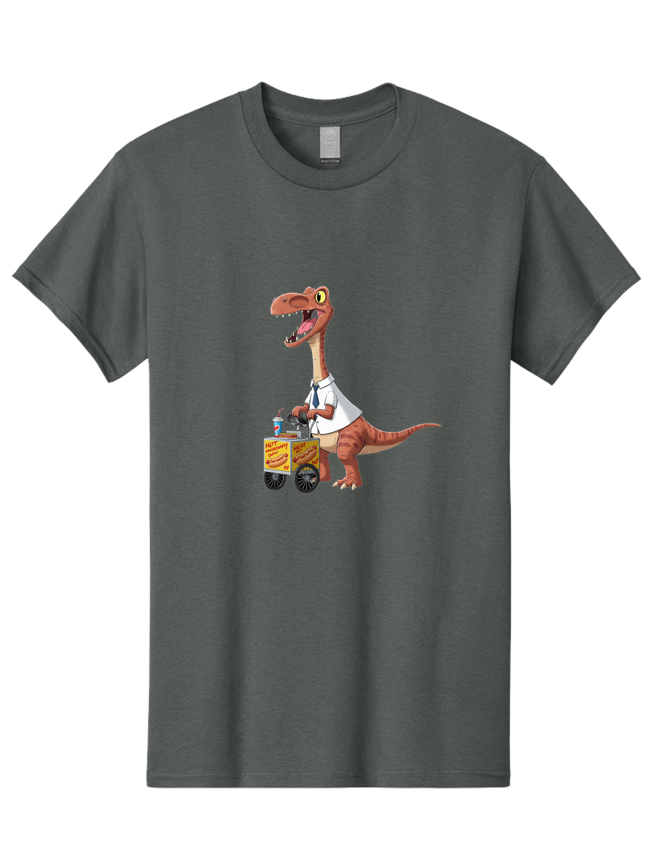 Dino-Hot-Dog-Cart Men'S Graphic Tee, 100% Cotton, Comfortable Casual Summer Wear, Machine Washable, Vintage Camera, Old Camera, Antique Camera, Black Camera, Classic Photography, Photography Equipment, Nostalgic Device, Film Camera, Camera Art Bah911