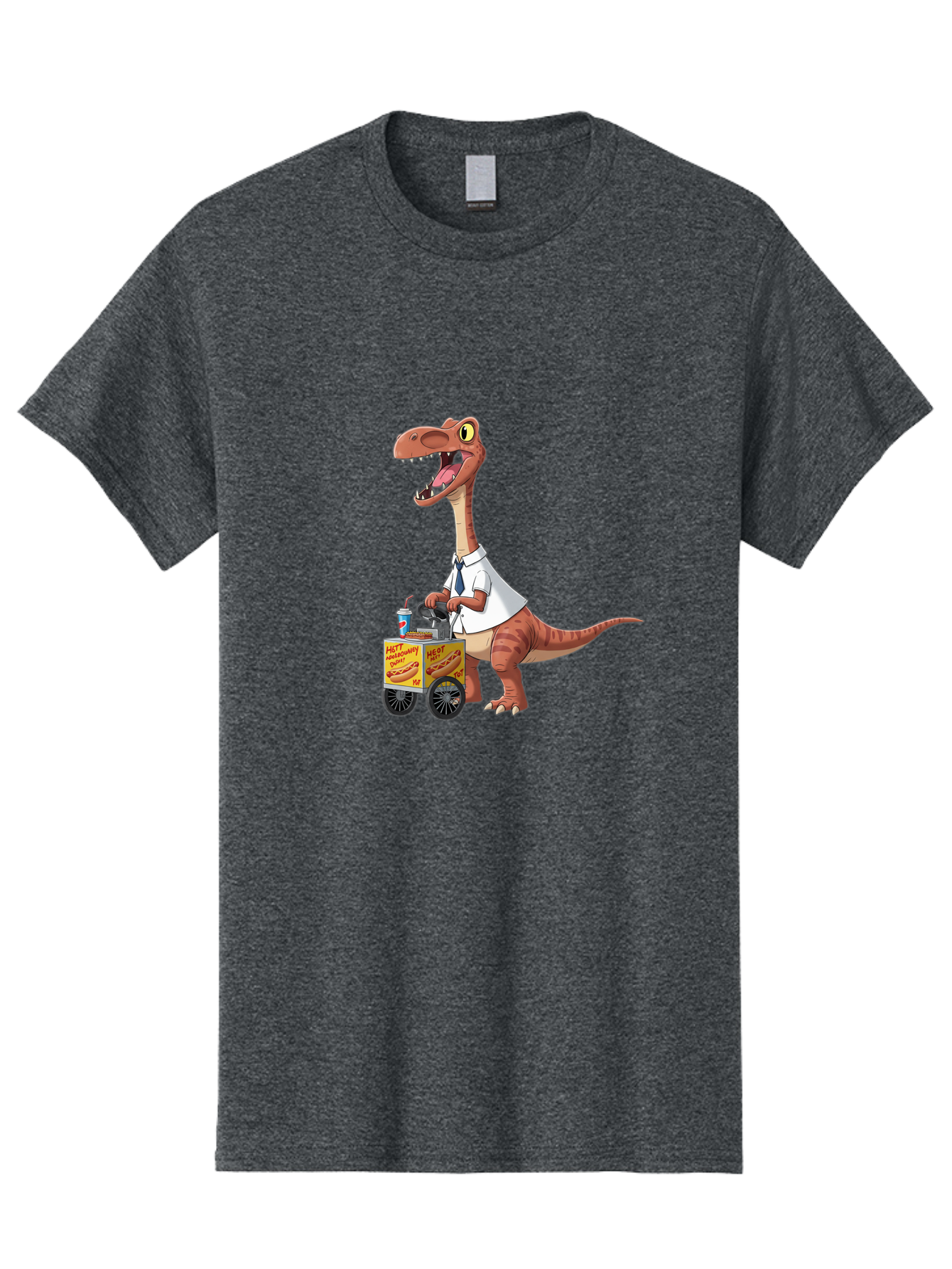 Dino-Hot-Dog-Cart Men'S Graphic Tee, 100% Cotton, Comfortable Casual Summer Wear, Machine Washable, Vintage Camera, Old Camera, Antique Camera, Black Camera, Classic Photography, Photography Equipment, Nostalgic Device, Film Camera, Camera Art Bah911