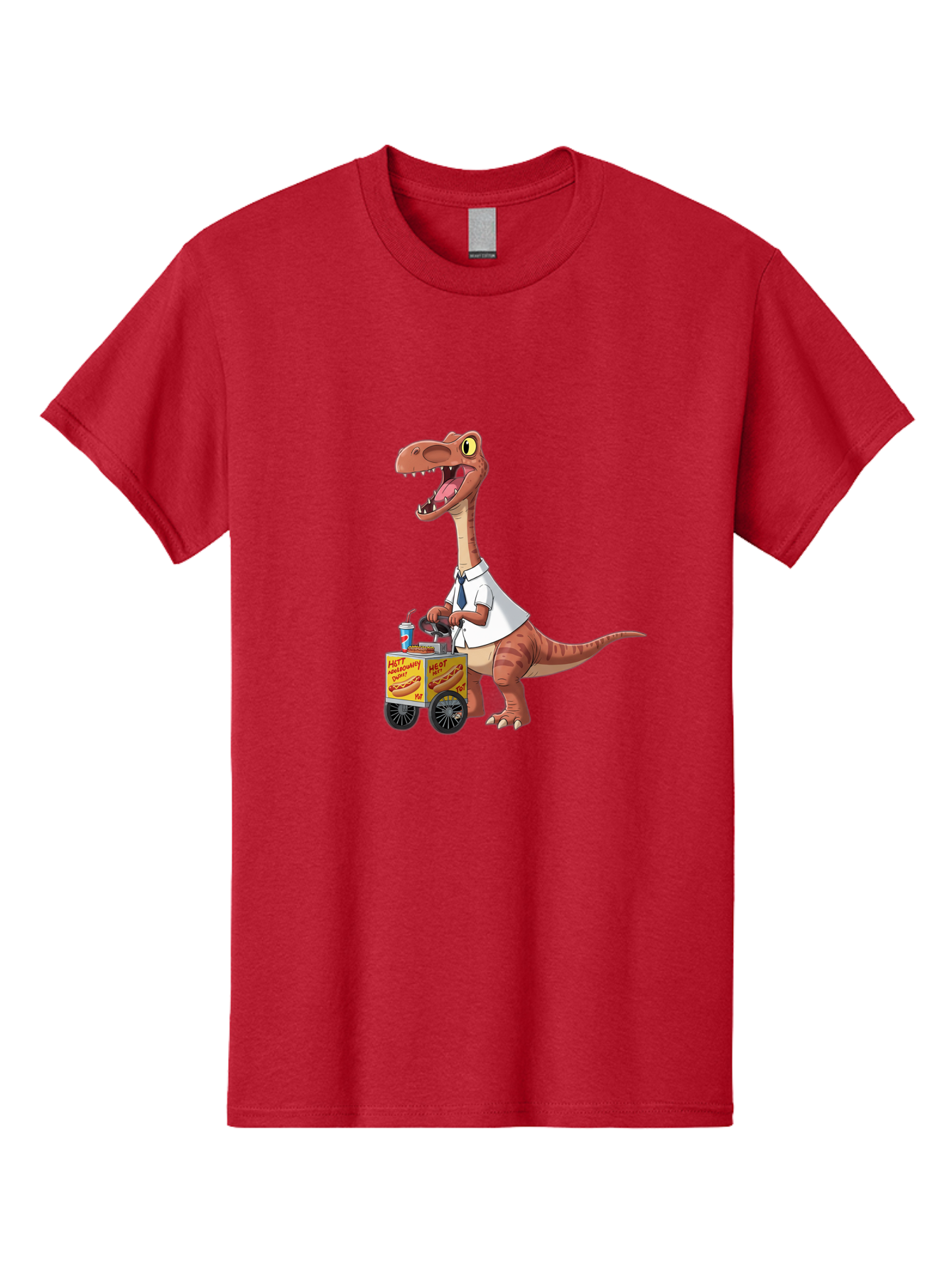 Dino-Hot-Dog-Cart Men'S Graphic Tee, 100% Cotton, Comfortable Casual Summer Wear, Machine Washable, Vintage Camera, Old Camera, Antique Camera, Black Camera, Classic Photography, Photography Equipment, Nostalgic Device, Film Camera, Camera Art Bah911