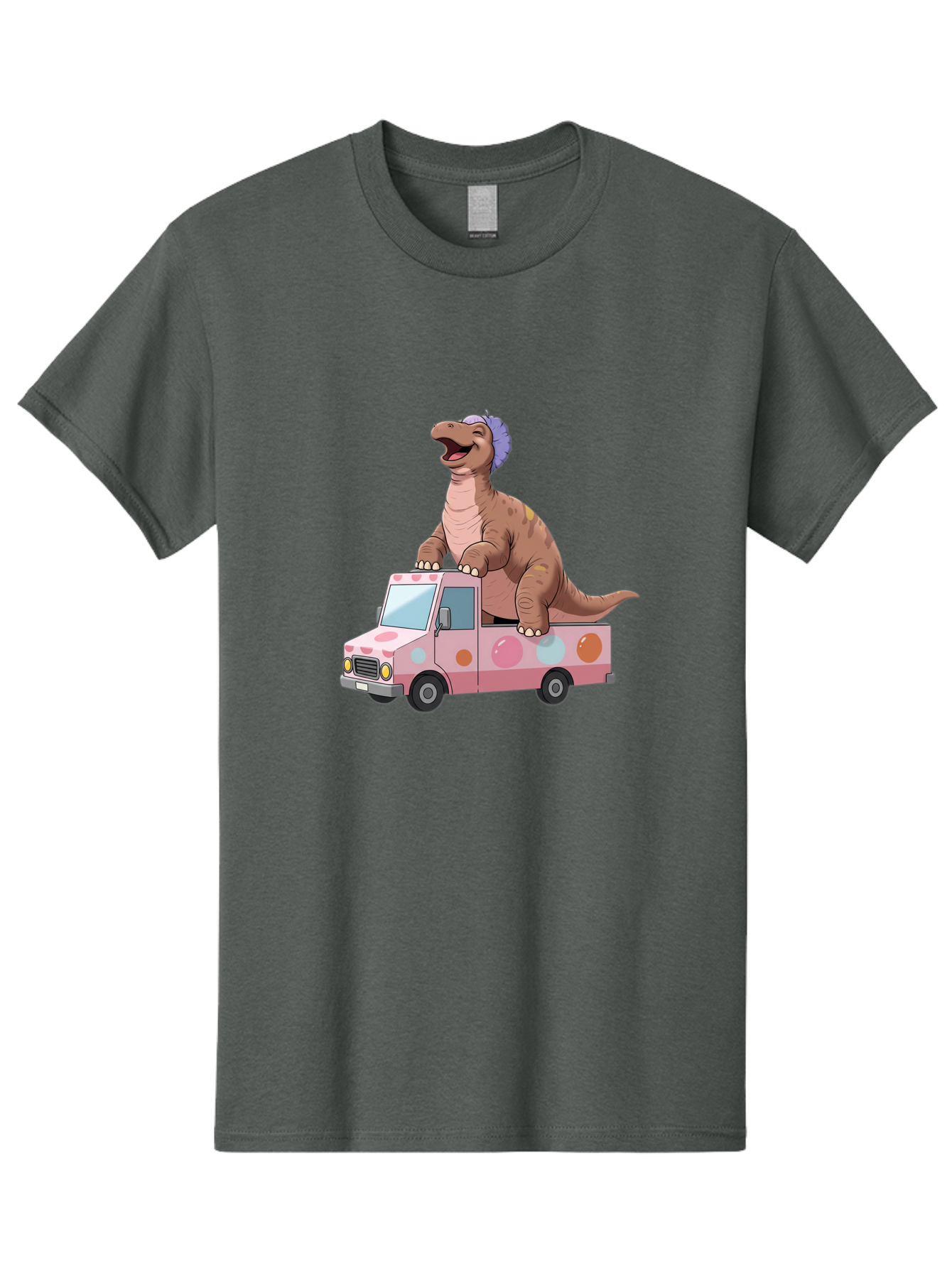 Dino-Ice-Cream-Truck Men'S Graphic Tee, 100% Cotton, Comfortable Casual Summer Wear, Machine Washable, Vintage Camera, Old Camera, Antique Camera, Black Camera, Classic Photography, Photography Equipment, Nostalgic Device, Film Camera, Bah912