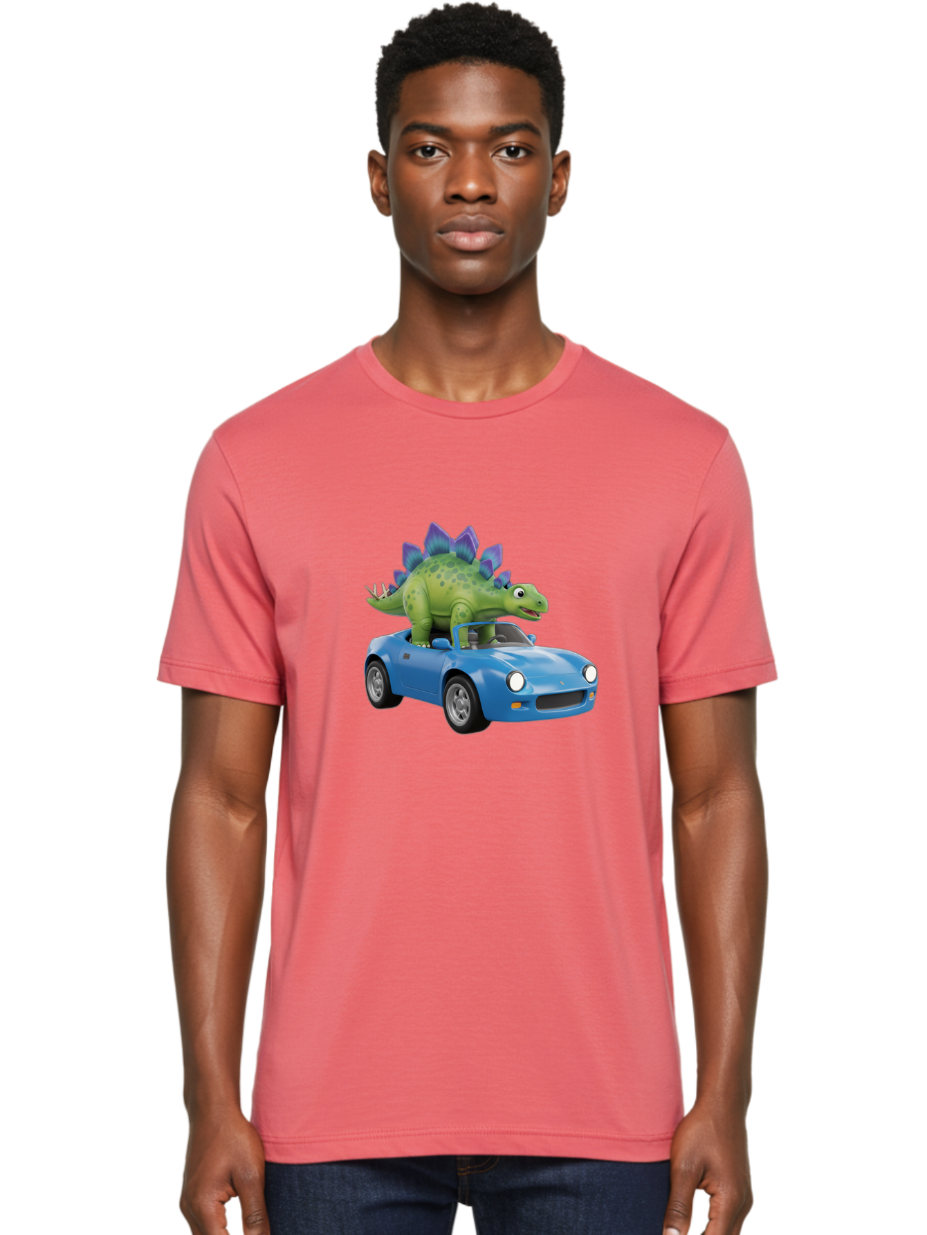 Dino-In-Blue-Car Men'S Graphic Tee, 100% Cotton, Comfortable Casual Summer Wear, Machine Washable, Vintage Camera, Old Camera, Antique Camera, Black Camera, Classic Photography, Photography Equipment, Nostalgic Device, Film Camera, Camera Art Bah914