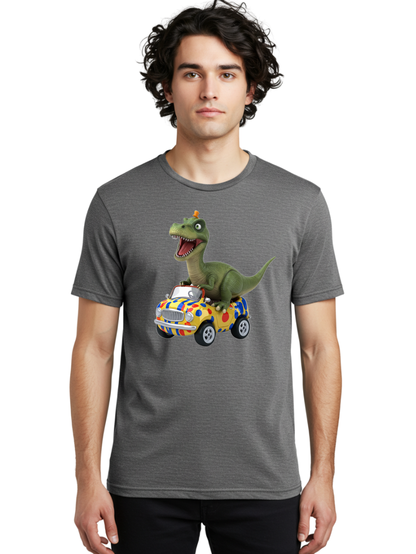 Dino-In-Car Men'S Graphic Tee, 100% Cotton, Comfortable Casual Summer Wear, Machine Washable, Vintage Camera, Old Camera, Antique Camera, Black Camera, Classic Photography, Photography Equipment, Nostalgic Device, Film Camera, Camera Art Bah915