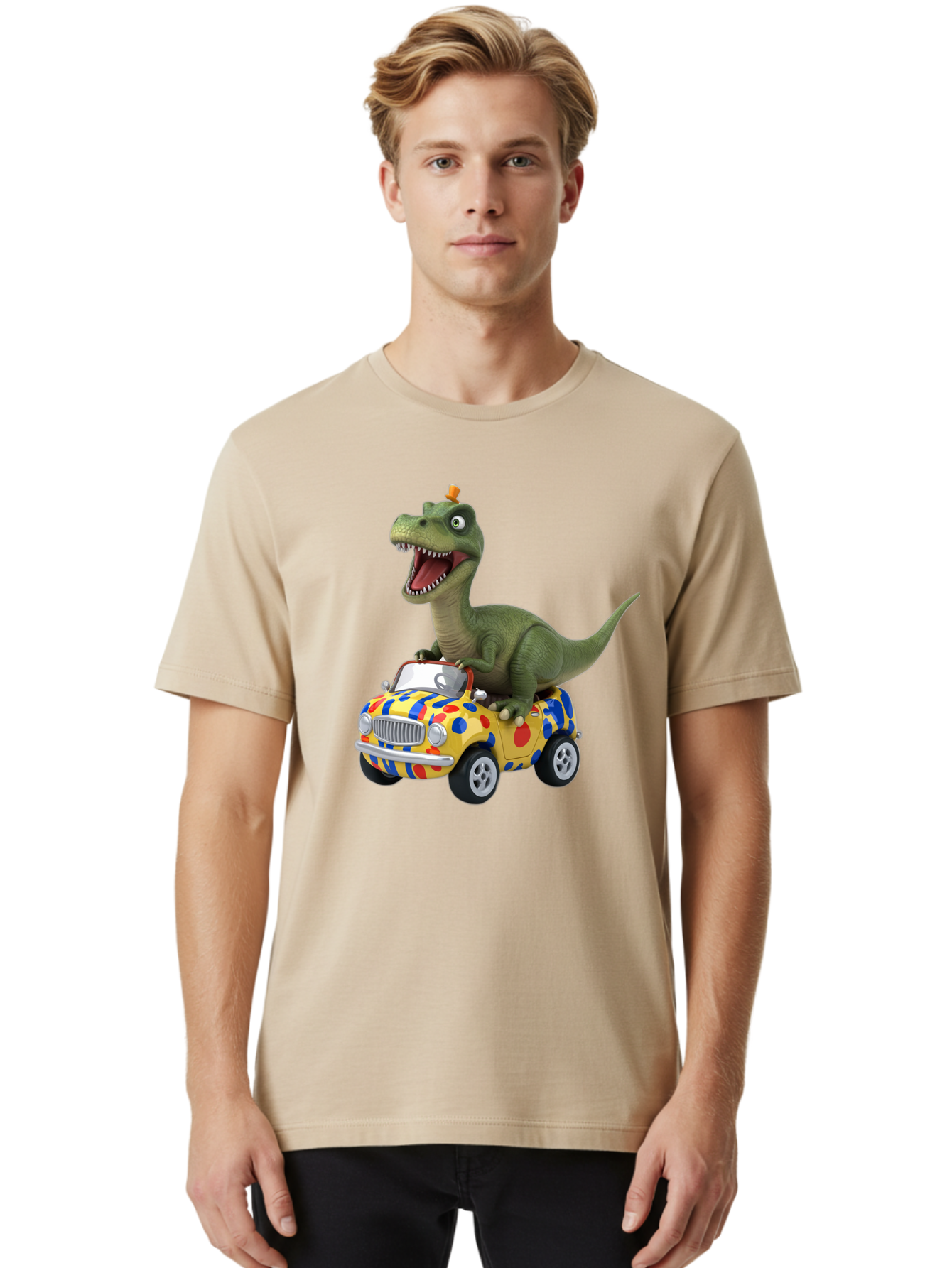 Dino-In-Car Men'S Graphic Tee, 100% Cotton, Comfortable Casual Summer Wear, Machine Washable, Vintage Camera, Old Camera, Antique Camera, Black Camera, Classic Photography, Photography Equipment, Nostalgic Device, Film Camera, Camera Art Bah915