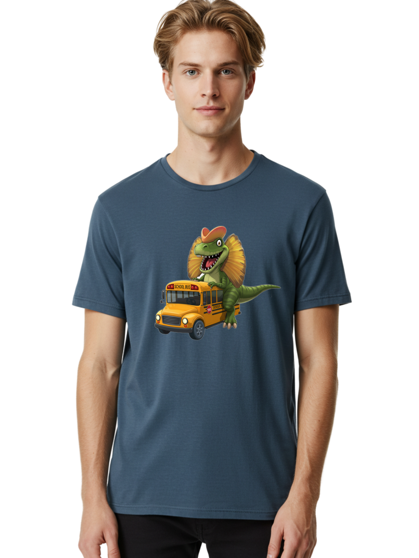 Dino-On-School-Bus Men'S Graphic Tee, 100% Cotton, Comfortable Casual Summer Wear, Machine Washable, Vintage Camera, Old Camera, Antique Camera, Black Camera, Classic Photography, Photography Equipment, Nostalgic Device, Film Camera, Bah920