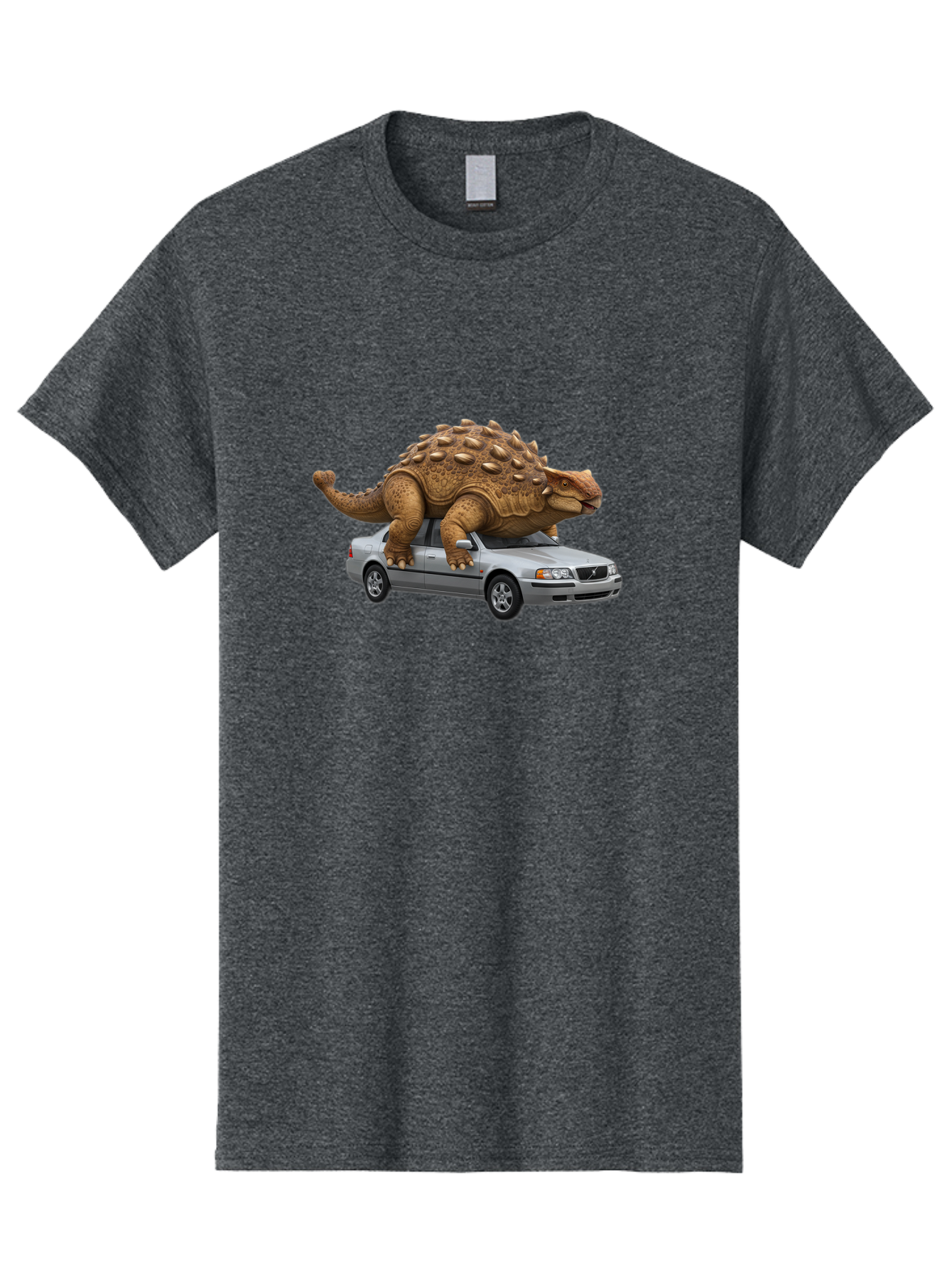 Dino-On-Volvo Men'S Graphic Tee, 100% Cotton, Comfortable Casual Summer Wear, Machine Washable, Vintage Camera, Old Camera, Antique Camera, Black Camera, Classic Photography, Photography Equipment, Nostalgic Device, Film Camera, Camera Art Bah921