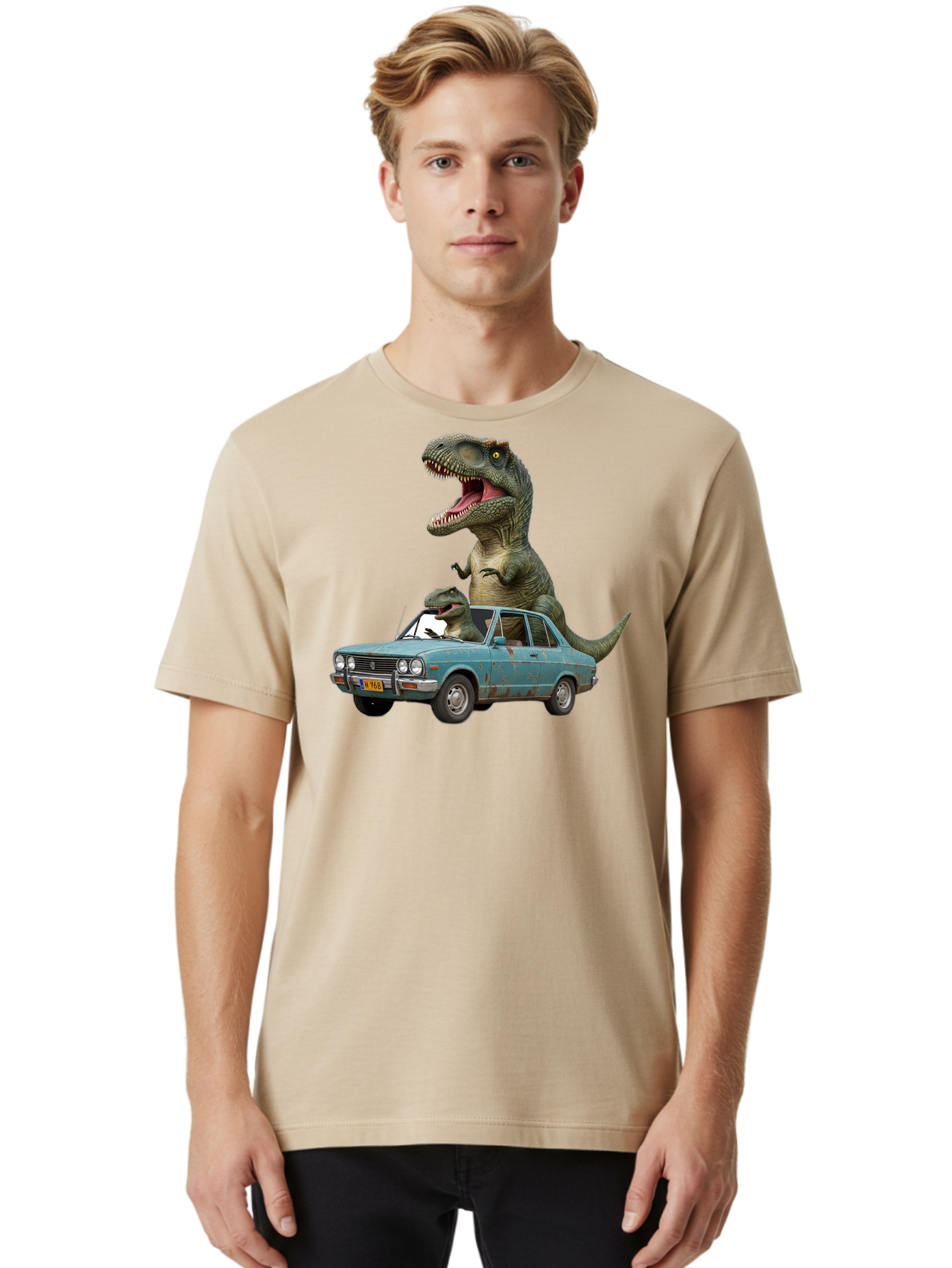 Dinos-In-Car Men'S Graphic Tee, 100% Cotton, Comfortable Casual Summer Wear, Machine Washable, Vintage Camera, Old Camera, Antique Camera, Black Camera, Classic Photography, Photography Equipment, Nostalgic Device, Film Camera, Camera Art Bah928
