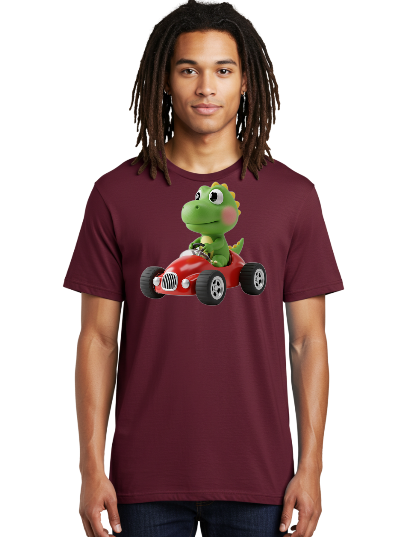 Dinosaur-Racing-Car Men'S Graphic Tee, 100% Cotton, Comfortable Casual Summer Wear, Machine Washable, Vintage Camera, Old Camera, Antique Camera, Black Camera, Classic Photography, Photography Equipment, Nostalgic Device, Film Camera, Bah933